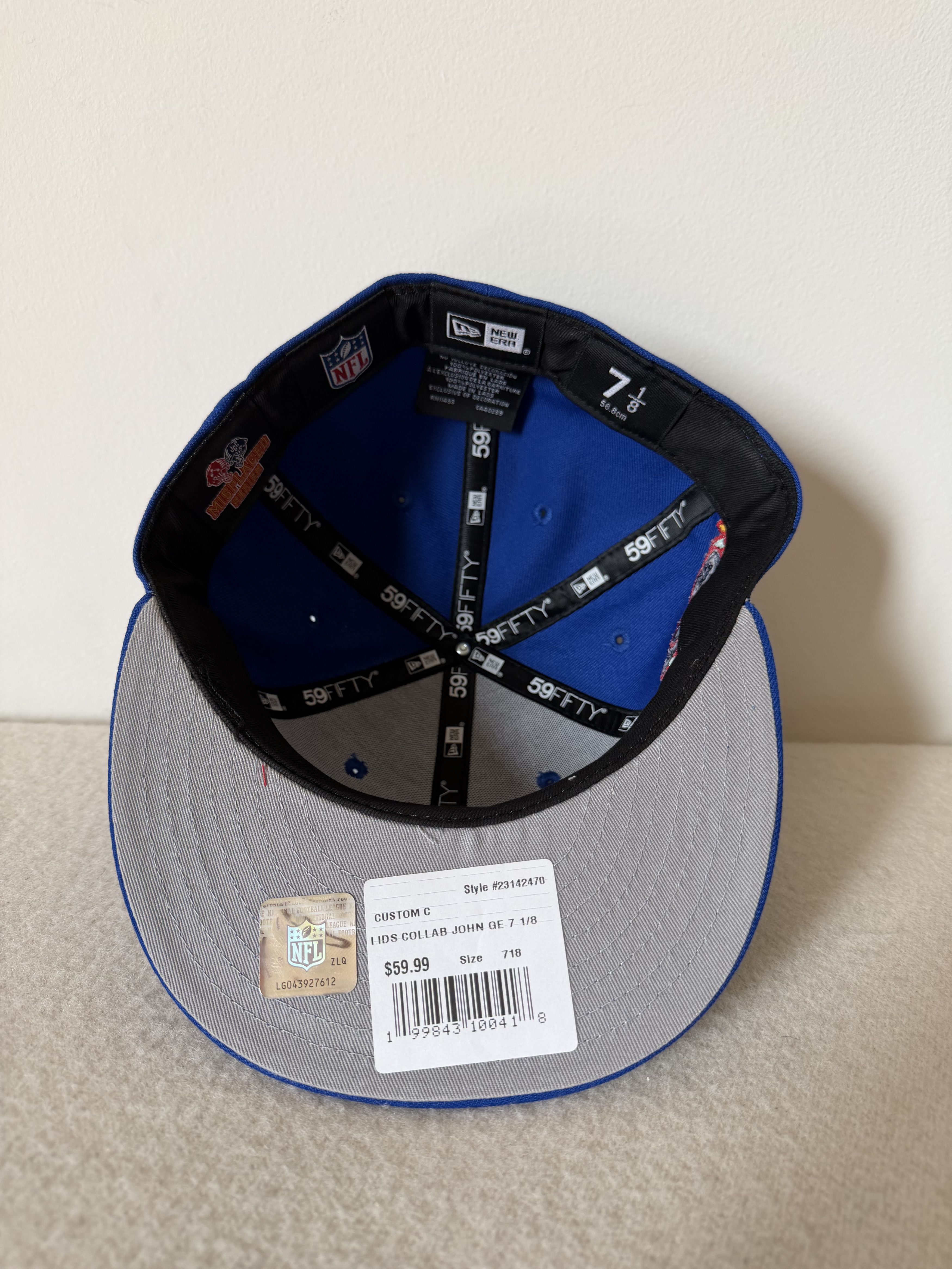 New Era 7 1/8 John Geiger New Era Misplaced Buffalo Bills Fitted Size ONE SIZE - 6 Thumbnail
