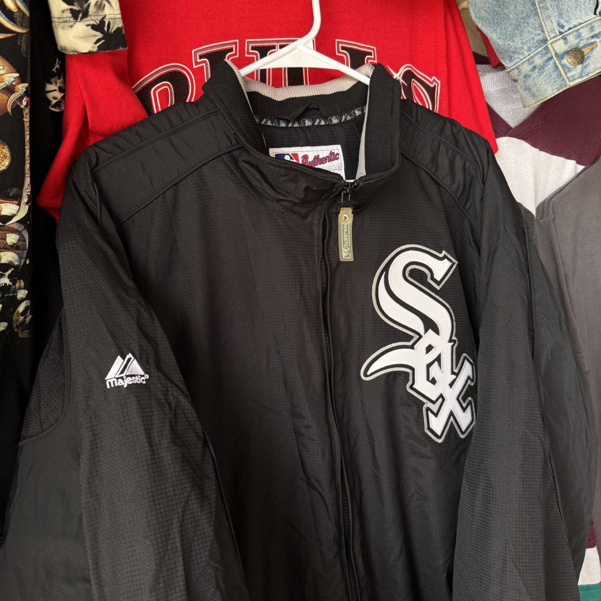 MLB × Majestic × Vintage Chicago White Sox Majestic Vintage MLB Jacket Track Dugout Size US XL / EU 56 / 4 - 4 Thumbnail