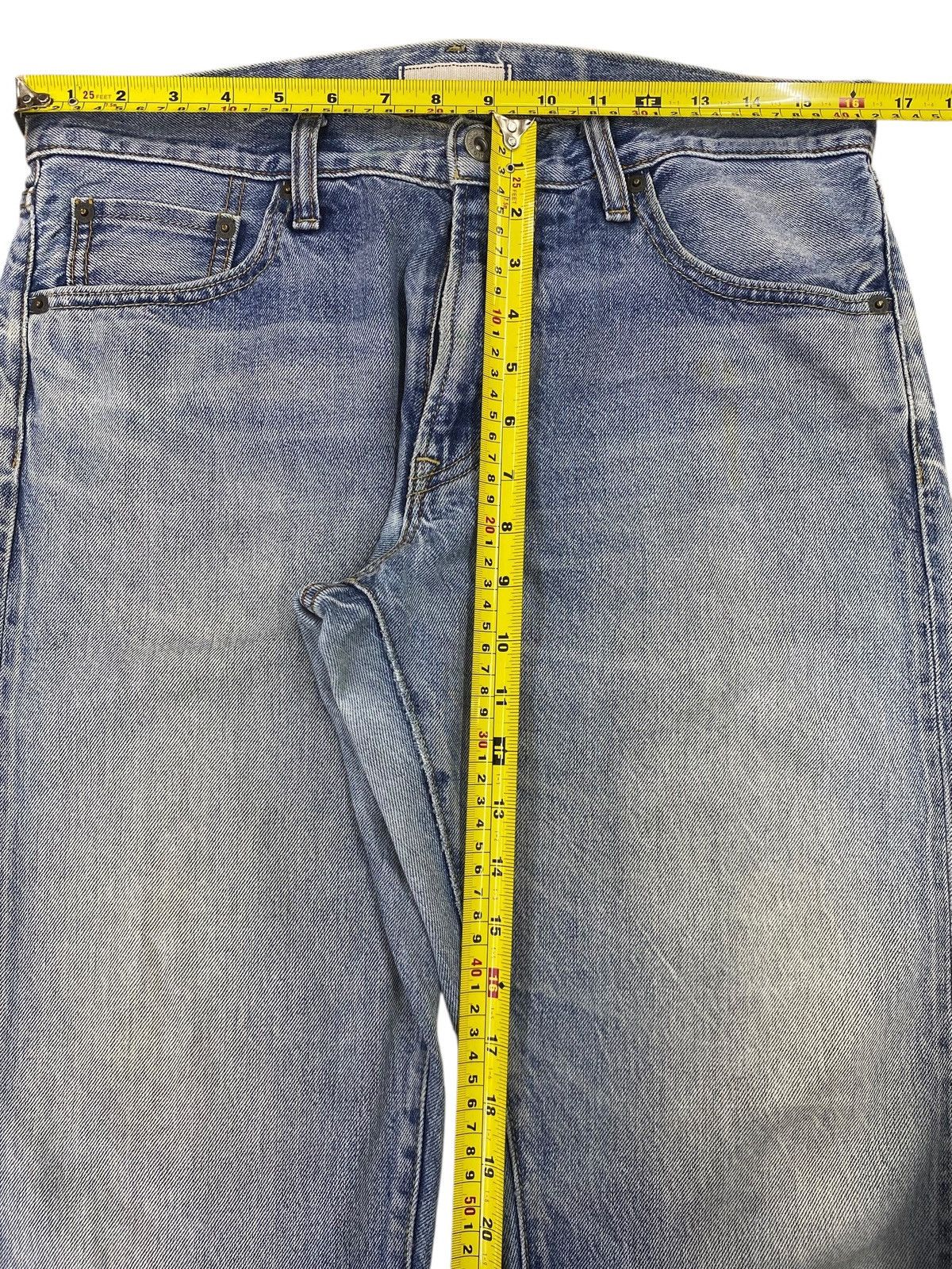 Uniqlo Uniqlo Acid Blue Wash Regular Straight Leg Jeans Size US 33 - 6 Thumbnail