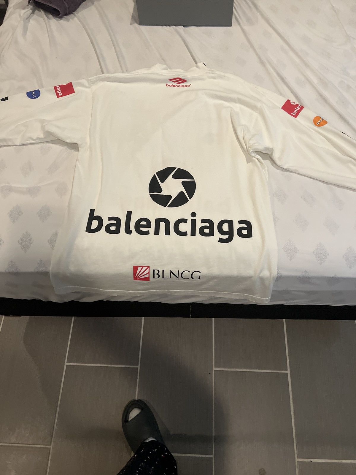 Balenciaga Top League Long Sleeve T-Shirt Oversized Size US S / EU 44-46 / 1 - 2 Thumbnail