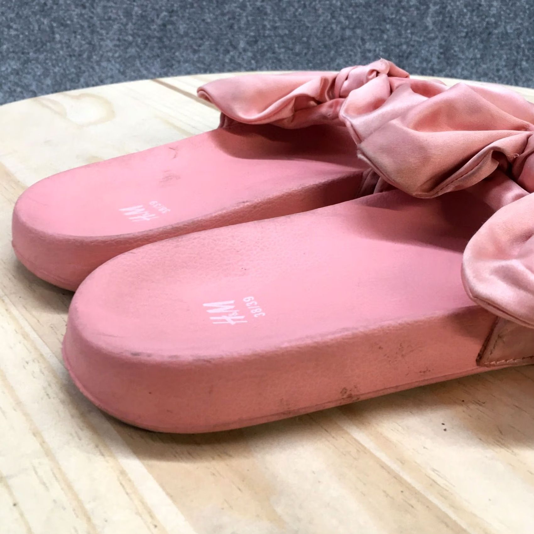 H&M H&M Sandals Women 7-8 Slip On Pink Open Toe Casual Comfort Flats Shoes Slides Size US 7 / IT 37 - 7 Thumbnail