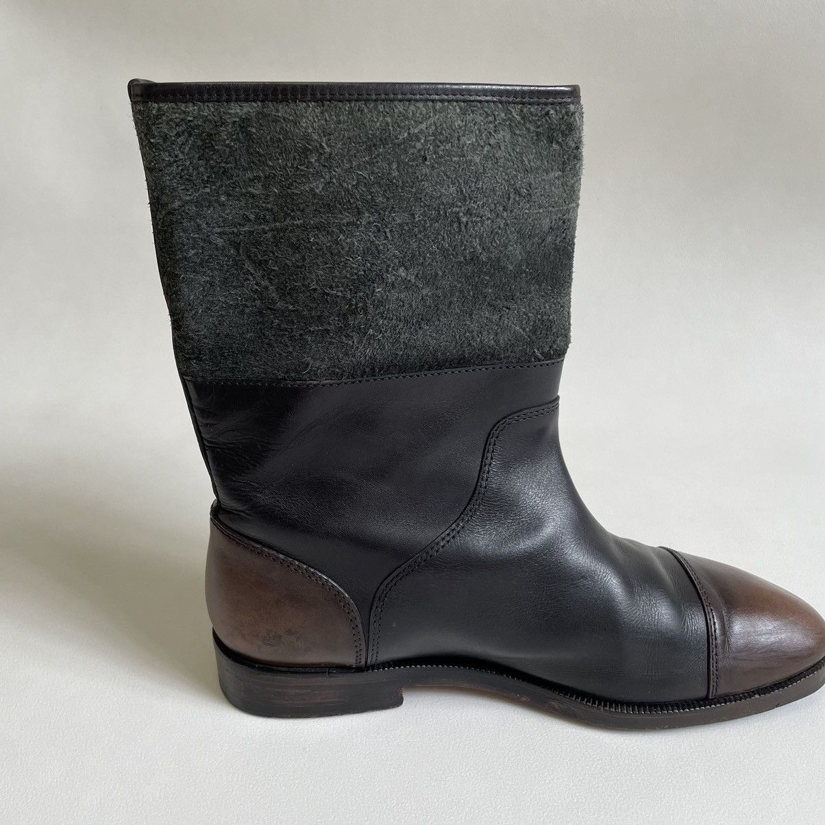 Maison Margiela Burnished Leather ‘Engineer Boots’ Size US 8 / EU 41 - 16 Thumbnail