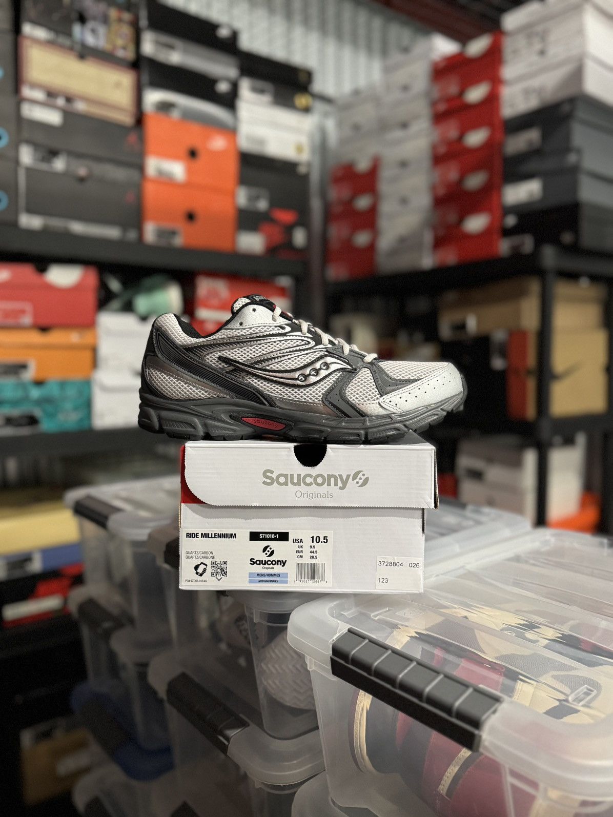 Saucony Saucony Ride Millenium Carbon Quartz Size 10.5 Size US 10.5 / EU 43-44 - 1 Thumbnail