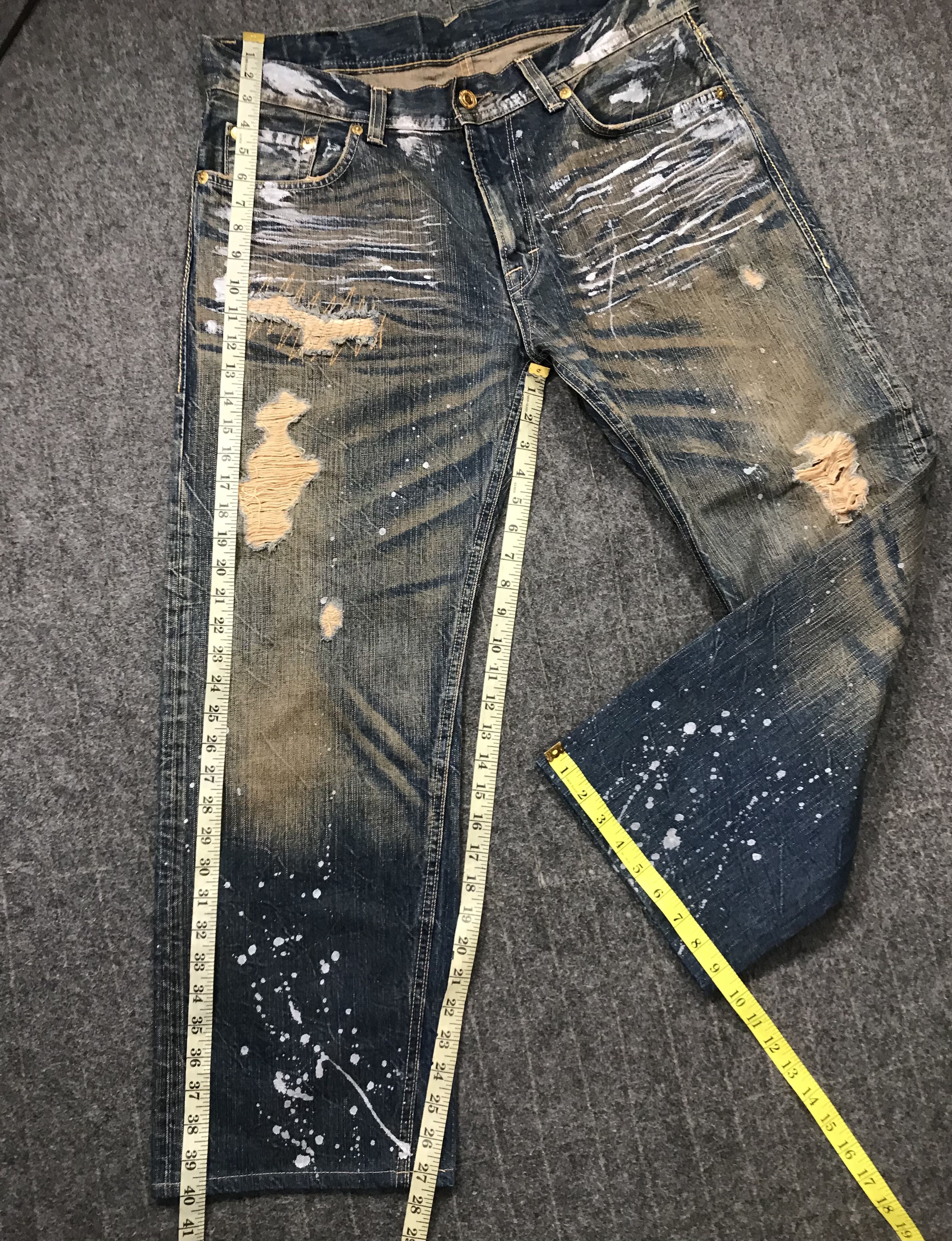 Japanese Brand × Vintage Vintage Denim Craft Premium Clothing Design Distressed Style Size US 37 - 15 Thumbnail