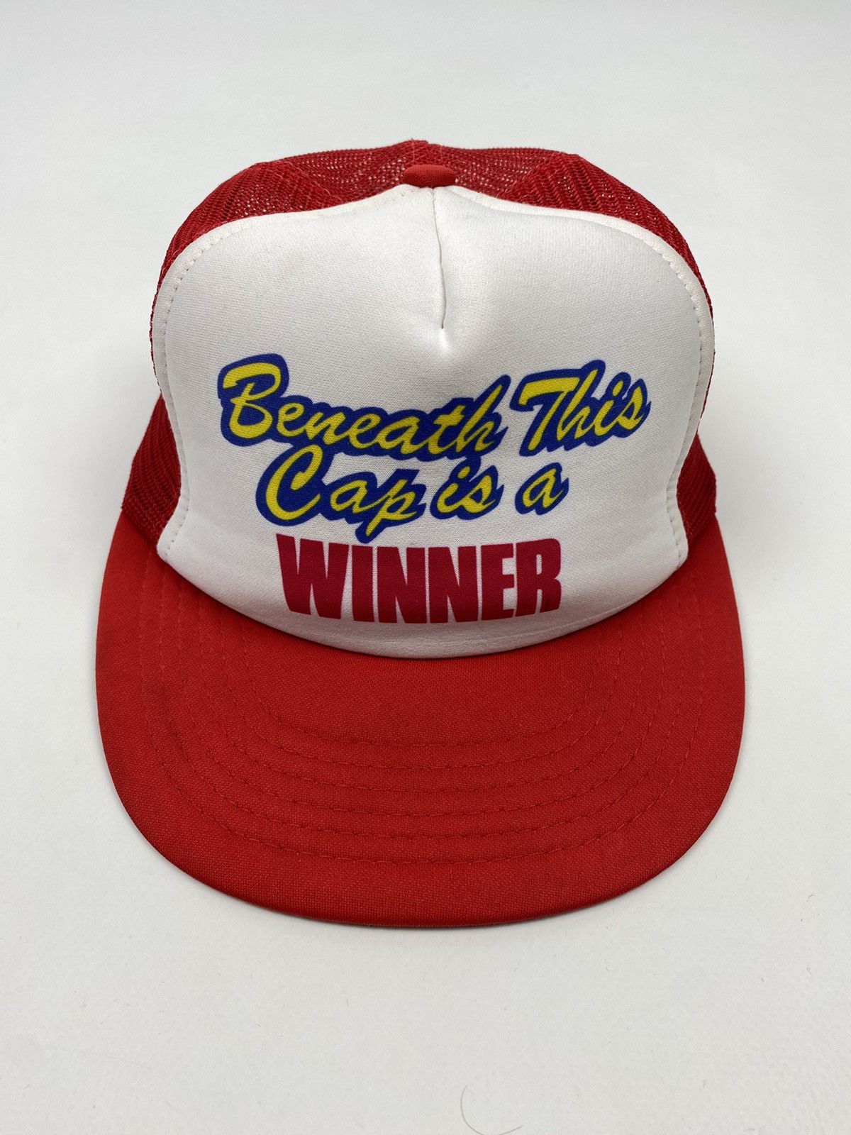 Vintage 1990’s Vintage Winner Quote Trucker Snap Back Hat Size ONE SIZE - 1 Thumbnail