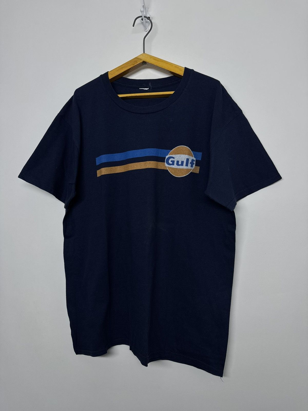 Vintage Vintage Gulf Racing T-Shirt 90’s Size US L / EU 52-54 / 3 - 4 Thumbnail