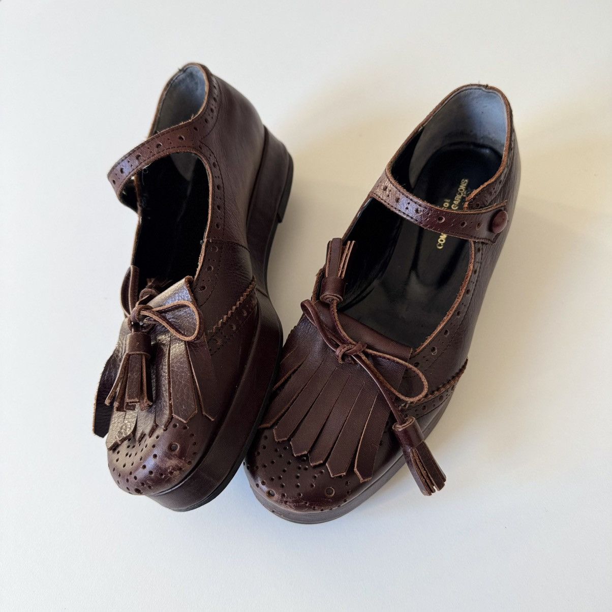 Comme des Garcons Tricot Comme Des Garcons Brown Tassel Mary Jane Loafers Size US 5.5 / IT 35.5 - 5 Thumbnail