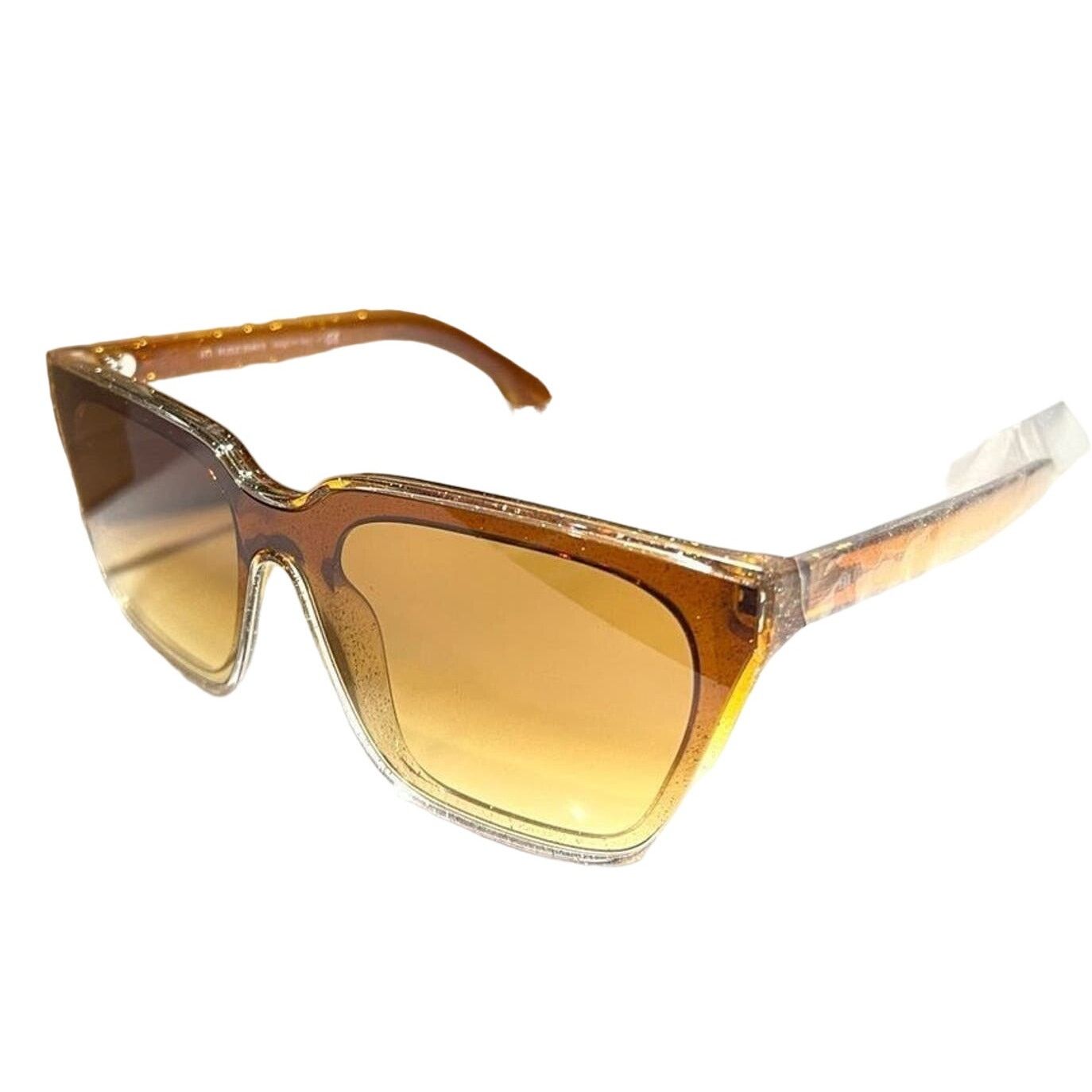Burberry Sunglasses Glitter Transparent Top Gradient Yellow Women\'s B4279 37672L Burberry BURBERRY Women main image 4