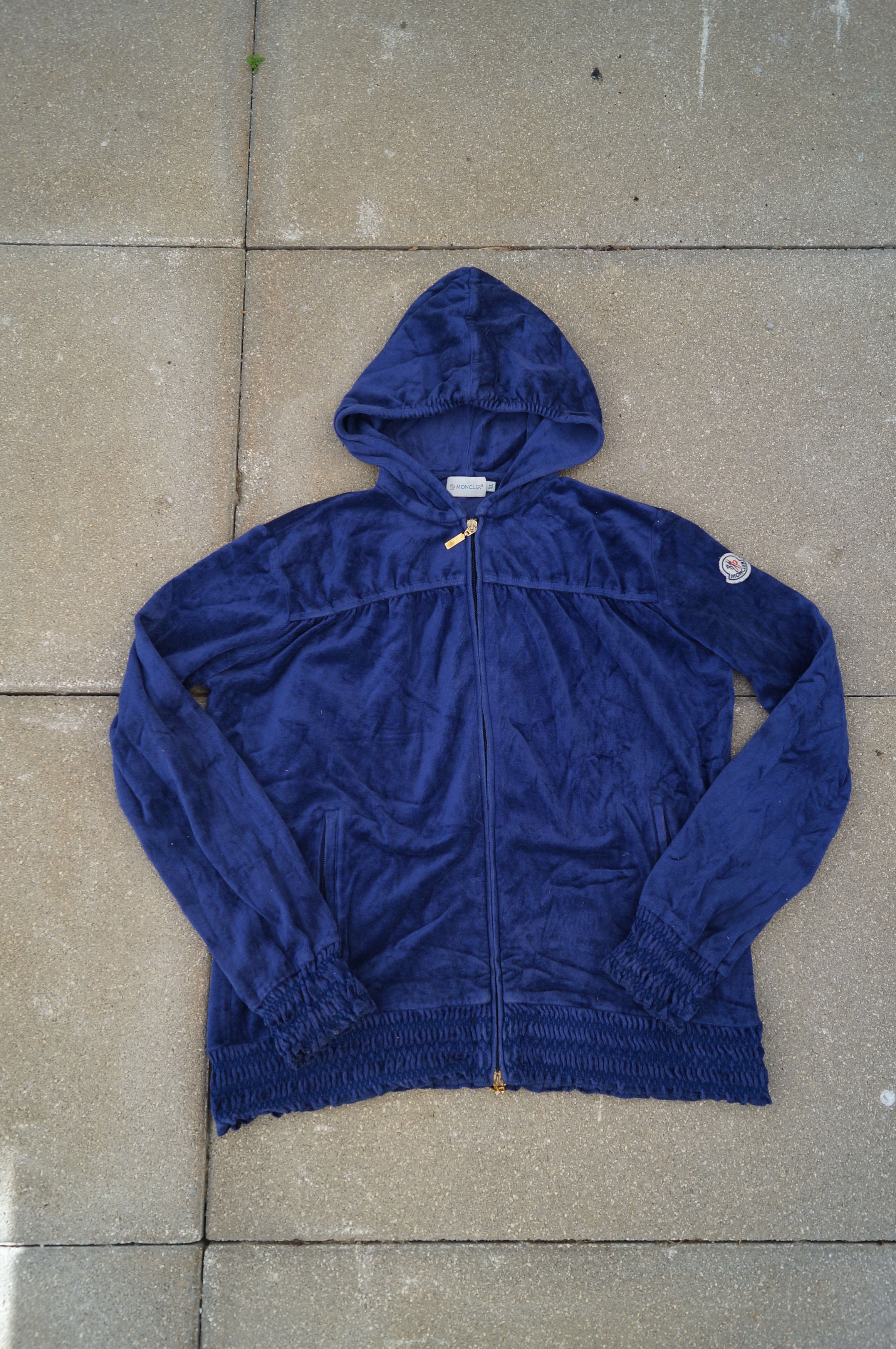 Moncler Moncler Maglia Cardigan Velour Size XL / US 12-14 / IT 48-50 - 1 Thumbnail