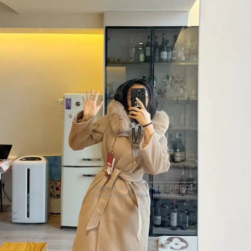 Max Mara MaxMara Winter Camel Wool Long Coat . Size S / US 4 / IT 40 - 8 Thumbnail