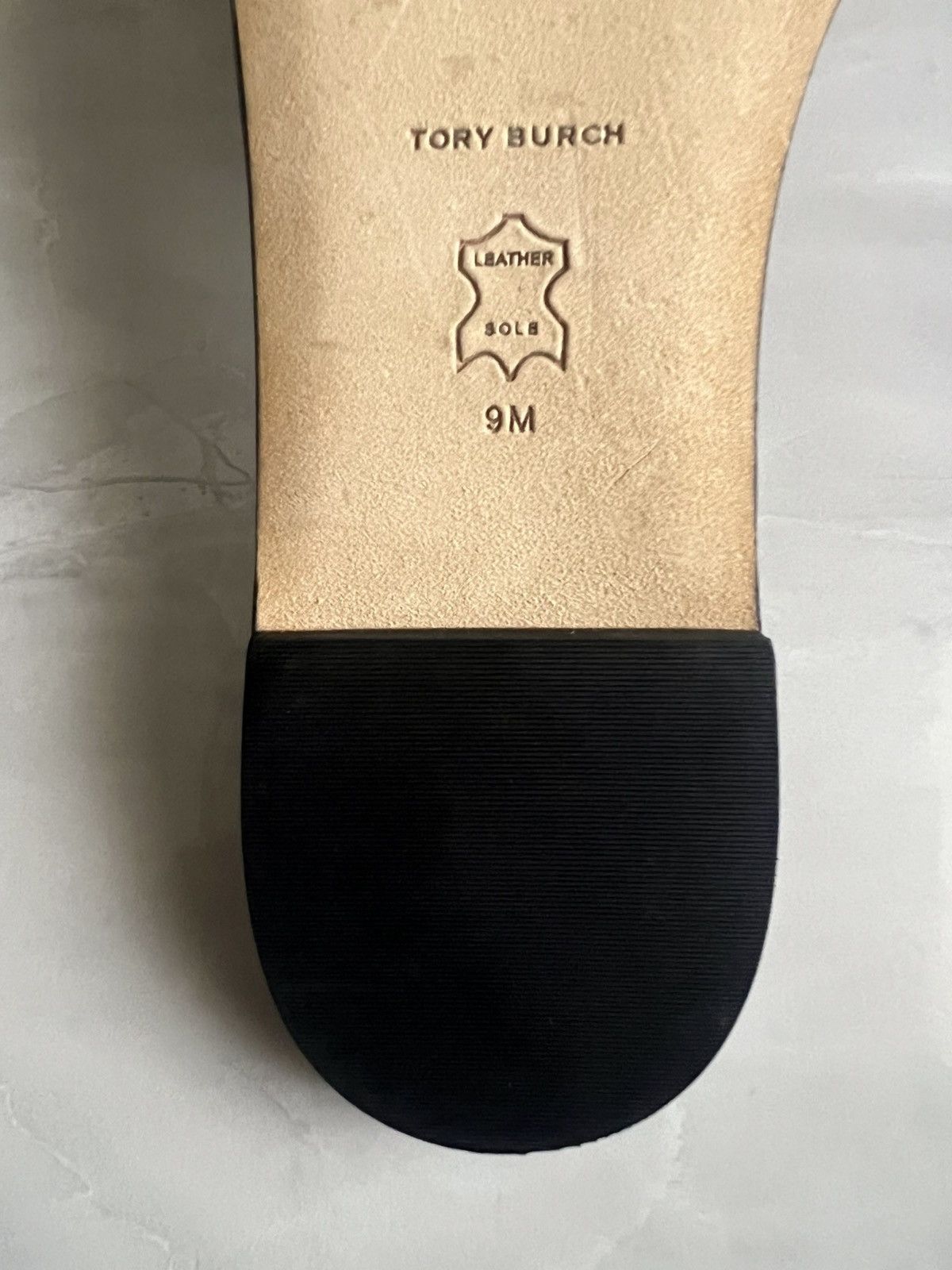 Tory Burch Tory Burch ELEANOR SLIDE Size 9M Women Black Leather Sandal Size US 9 / IT 39 - 7 Thumbnail