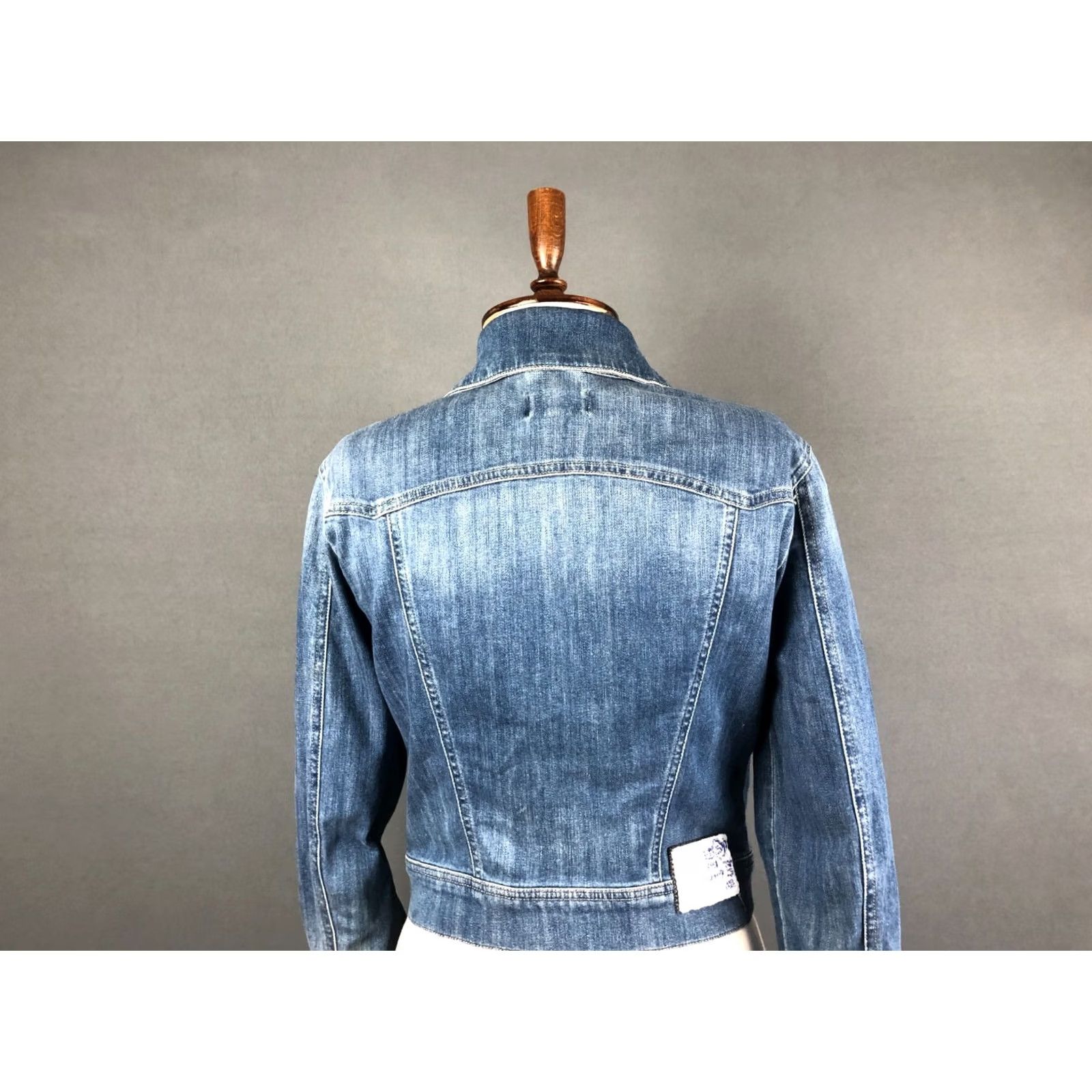 Diesel Diesel Jacket Blue Denim Women's M Casual Long Sleeve Button Front Patch Logo Size M / US 6-8 / IT 42-44 - 5 Thumbnail