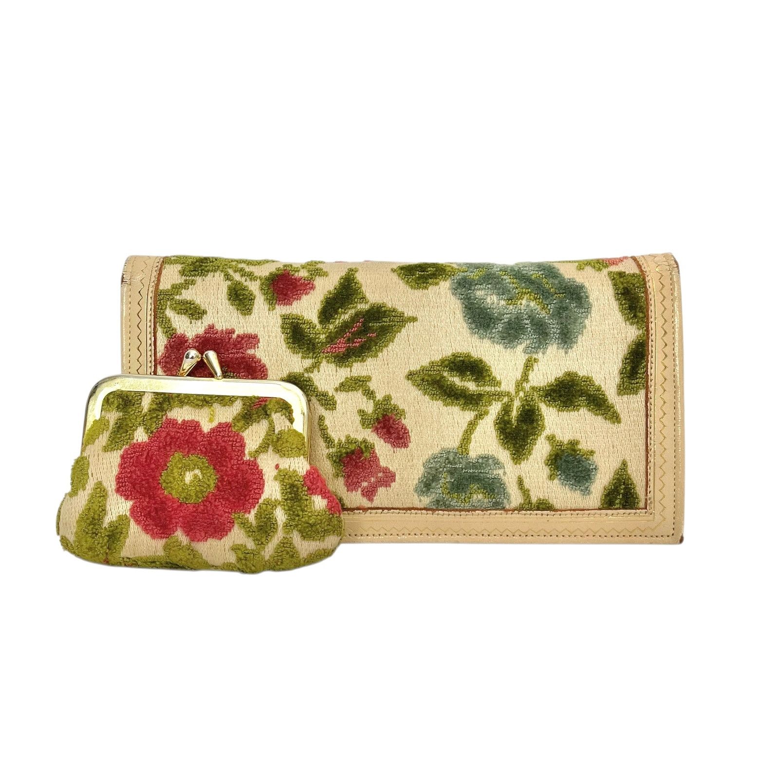 Neiman Marcus × Vintage Vintage Neiman Marcus x Daniél Tapestry Leather Wallet Set Size ONE SIZE - 1 Thumbnail