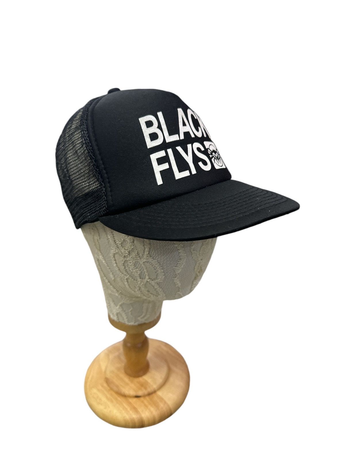 Japanese Brand BLACK FLYS JAPAN STREETWEAR TRUCKER HAT CAP Size ONE SIZE - 2 Thumbnail