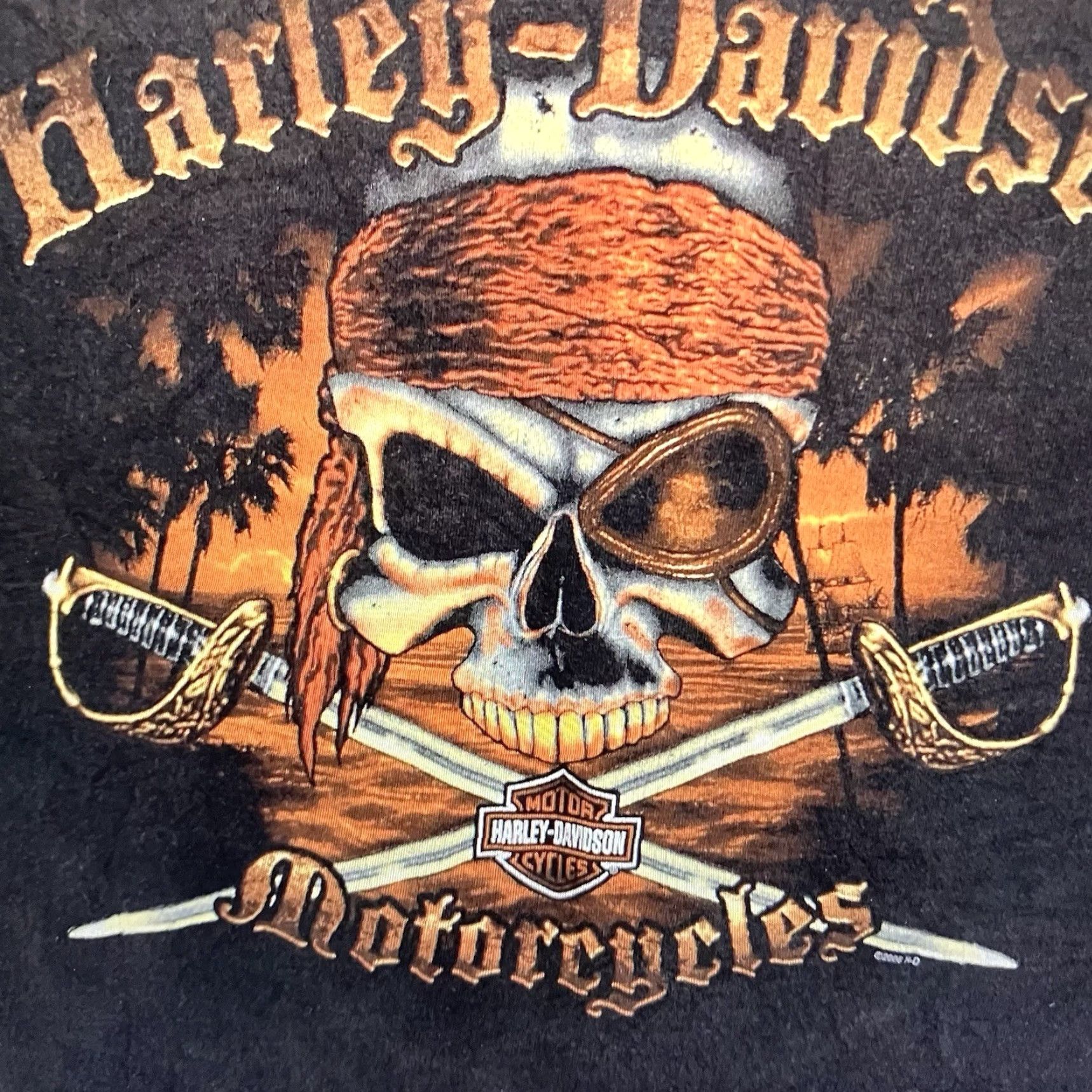 Harley Davidson Harley-Davidson T-Shirt Adult Small Black Graphic Print Biker Motorcycle USA 2000s Size US S / EU 44-46 / 1 - 2 Thumbnail