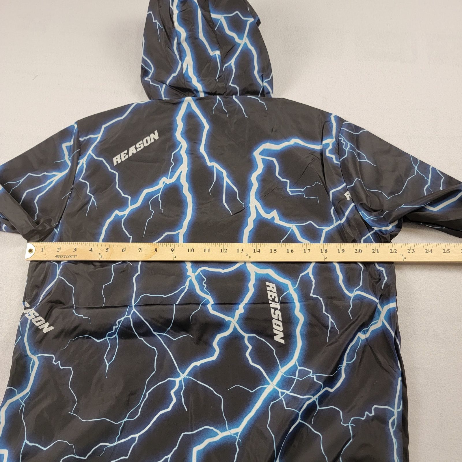 Reason Reason x Vintage Reflective Lightning Windbreaker Sz M (567) Size US M / EU 48-50 / 2 - 7 Thumbnail