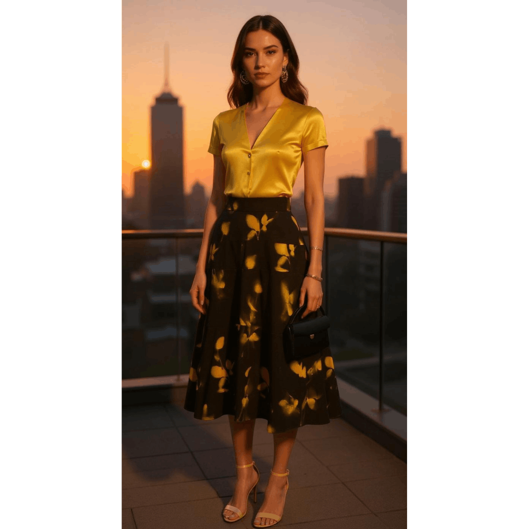 Proenza Schouler Proenza Schouler Floral Print Midi Skirt -Size S Size 27" / US 4 / IT 40 - 1 Thumbnail