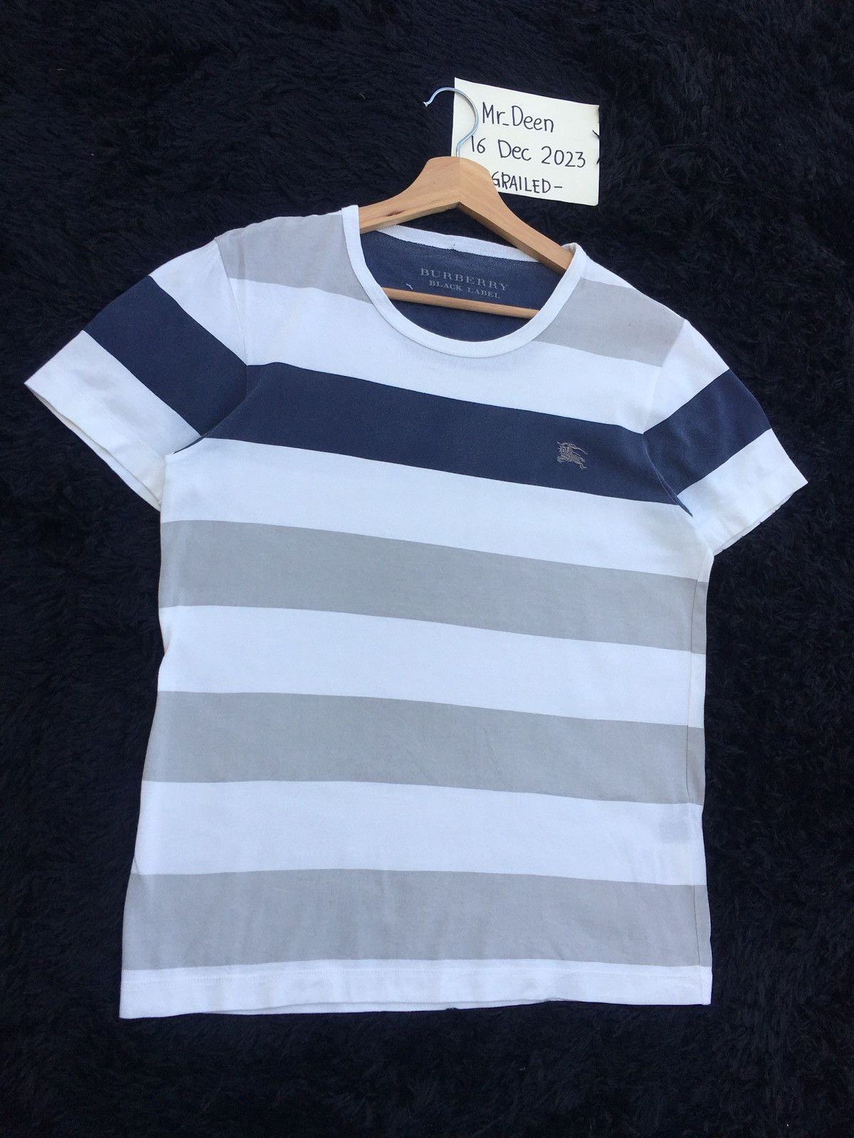 Burberry Rare Vintage Burberry Stripes Tshirt Size US M / EU 48-50 / 2 - 2 Thumbnail