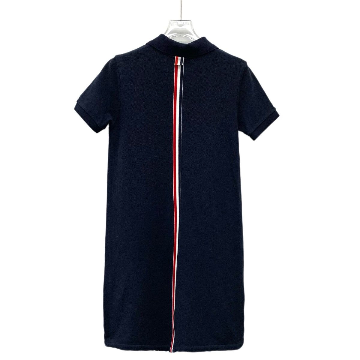 Thom Browne Thom Browne Navy Back Stripe Web Short Sleeve Dress K26WX Size M / US 6-8 / IT 42-44 - 2 Thumbnail