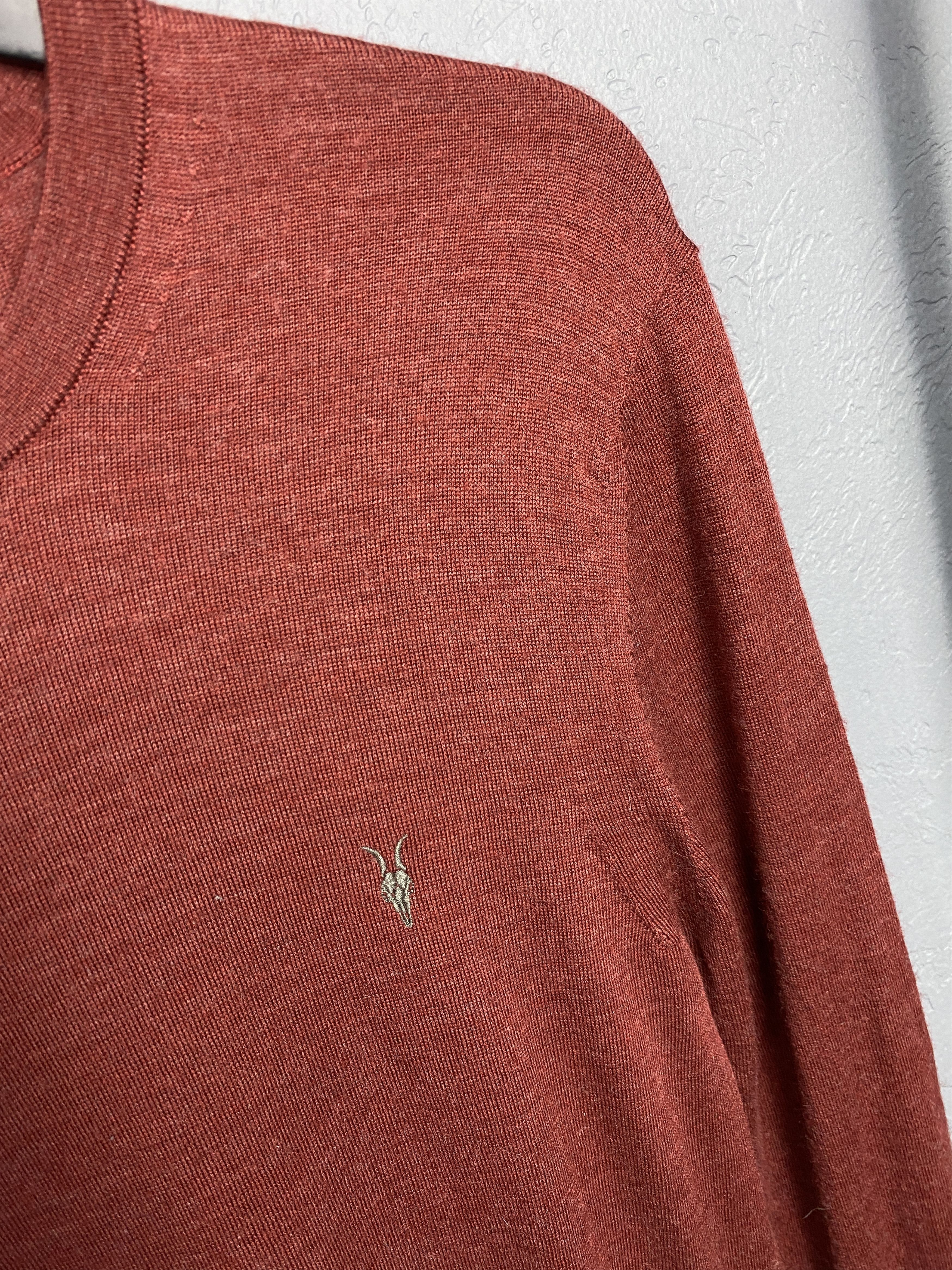 Allsaints AllSaints Mens Mode Merino Crew Neck Wool Knit Sweater Size US S / EU 44-46 / 1 - 3 Thumbnail