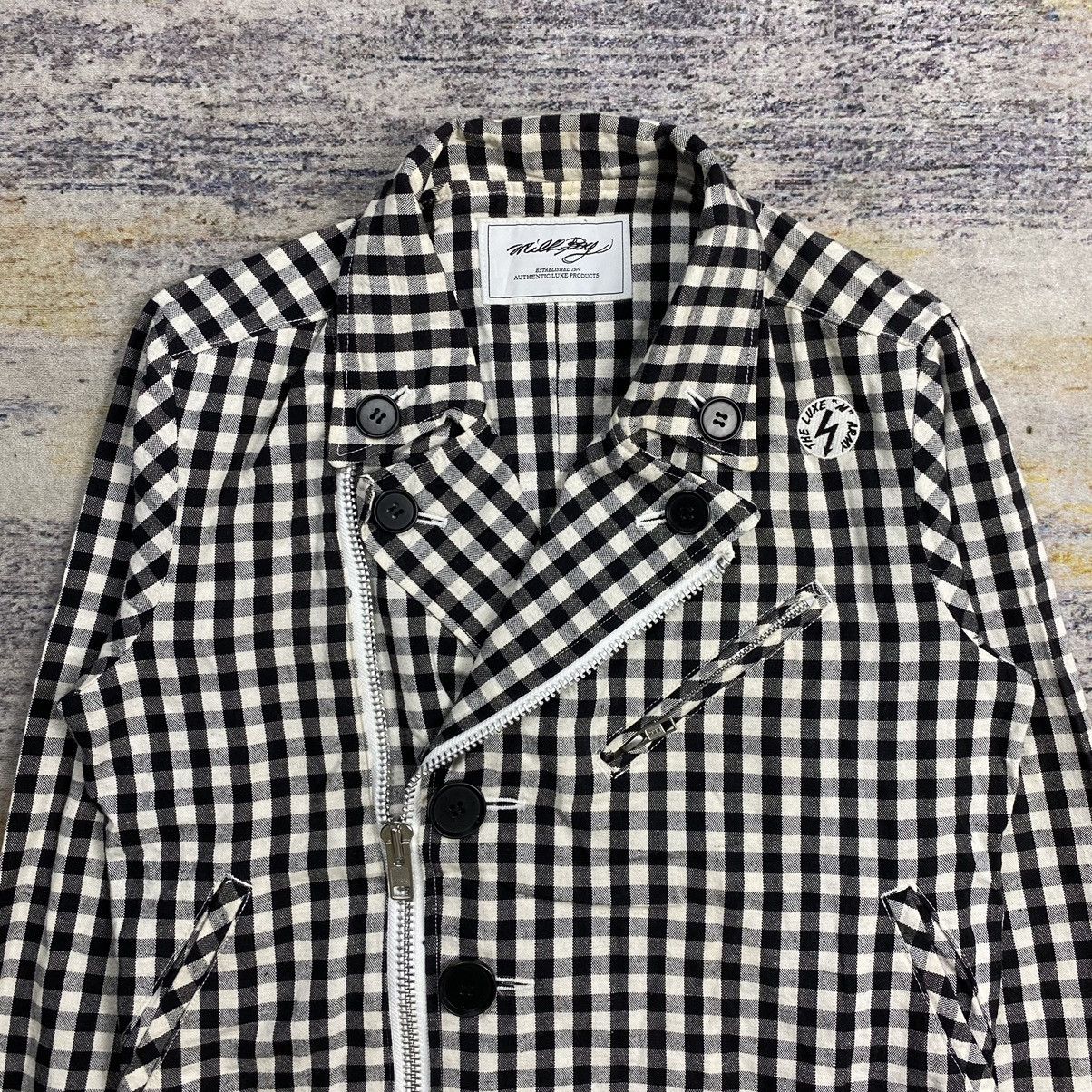 Japanese Brand Milk boy plaid biker jacket Size US S / EU 44-46 / 1 - 3 Thumbnail
