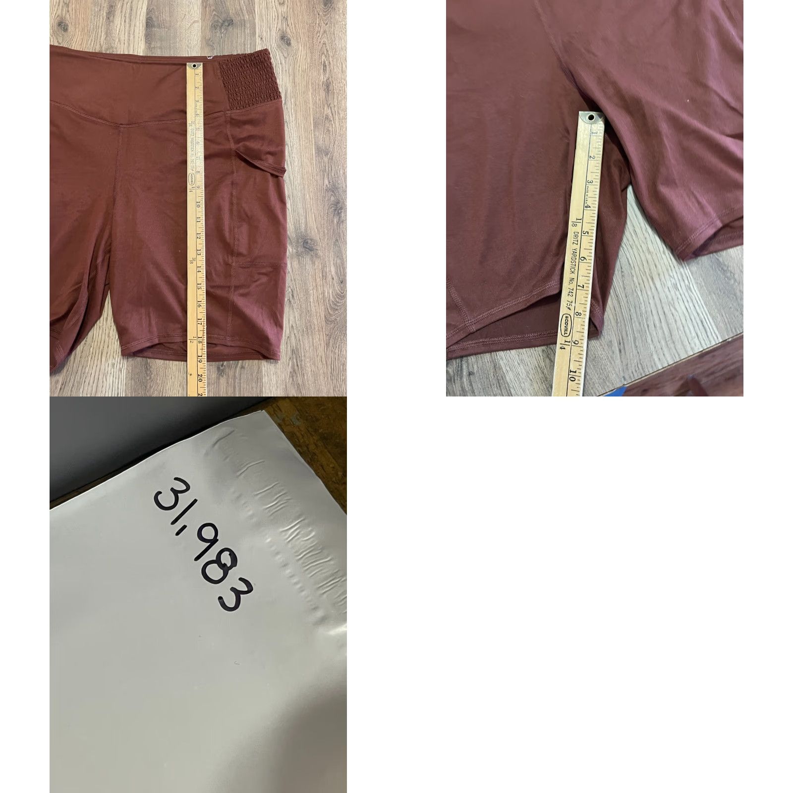Vintage Maurices Women's Plus 2X Shorts Brown Legging Pull On Casual Modern Athletic Size 40" / US 18 - 8 Thumbnail