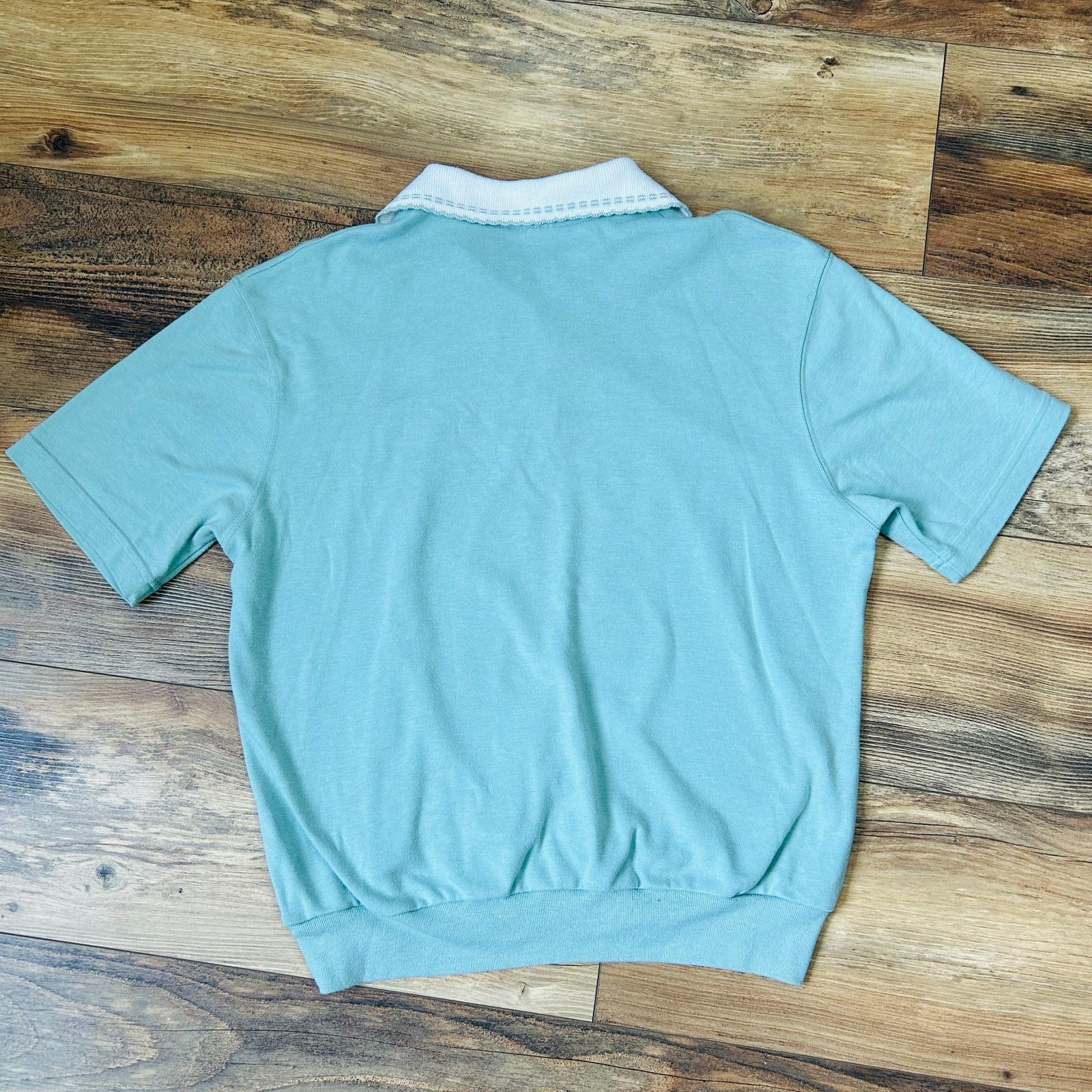 Vintage Vintage Coastal Polo Knit Shirt Collared Green Palmtrees XS Size XS / US 0-2 / IT 36-38 - 5 Thumbnail