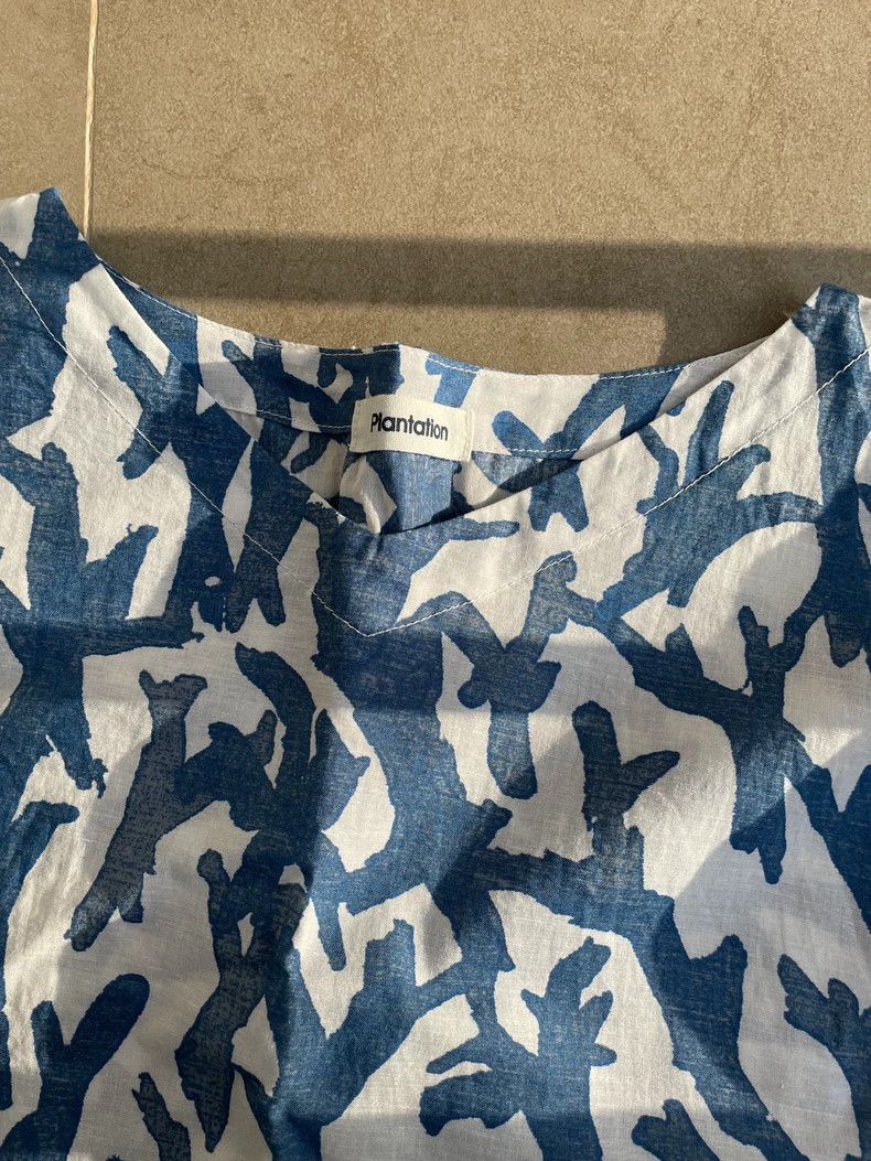 Issey Miyake Issey Miyake size:2 Blue flower and tree world dress Size M / US 6-8 / IT 42-44 - 5 Thumbnail