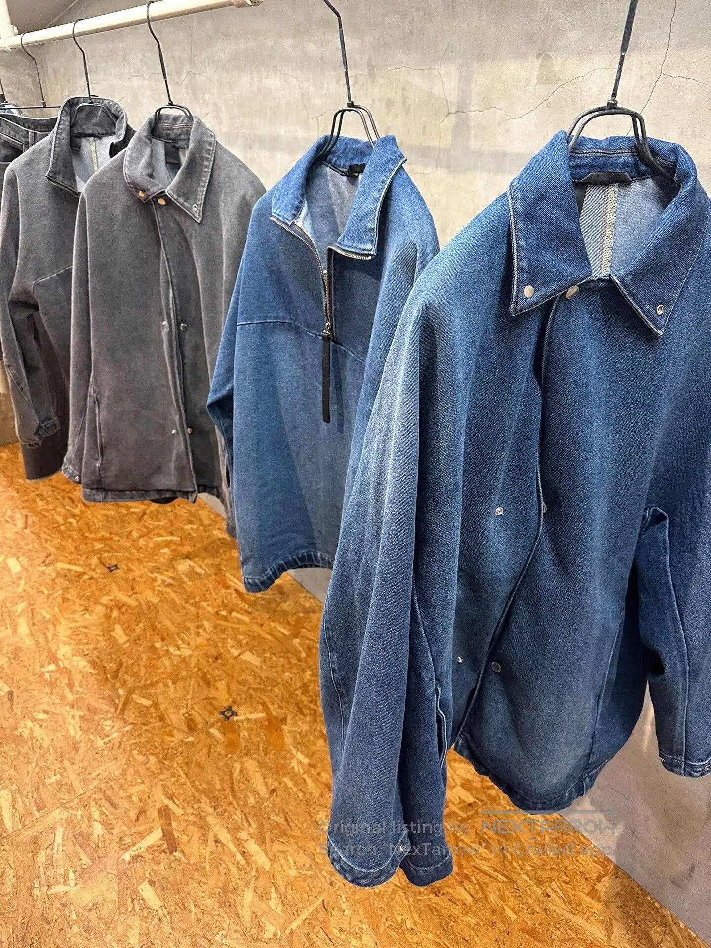 N.Hoolywood n.hoolywood gray denim jacket. Size US S / EU 44-46 / 1 - 9 Thumbnail