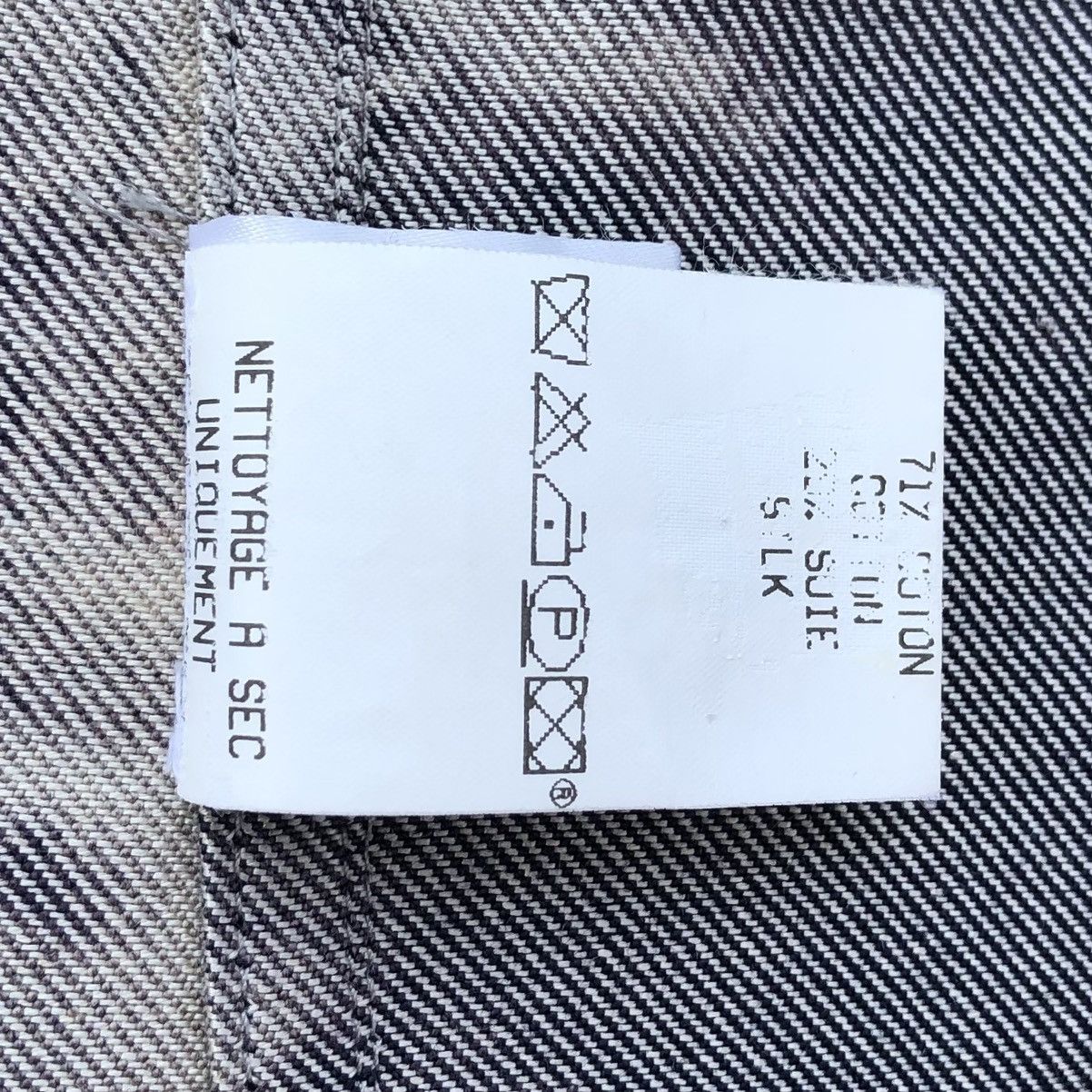 Celine Vintage CELINE SS2000 Denim Tie Dye Indigo Tucker Jacket Size M / US 6-8 / IT 42-44 - 21 Thumbnail