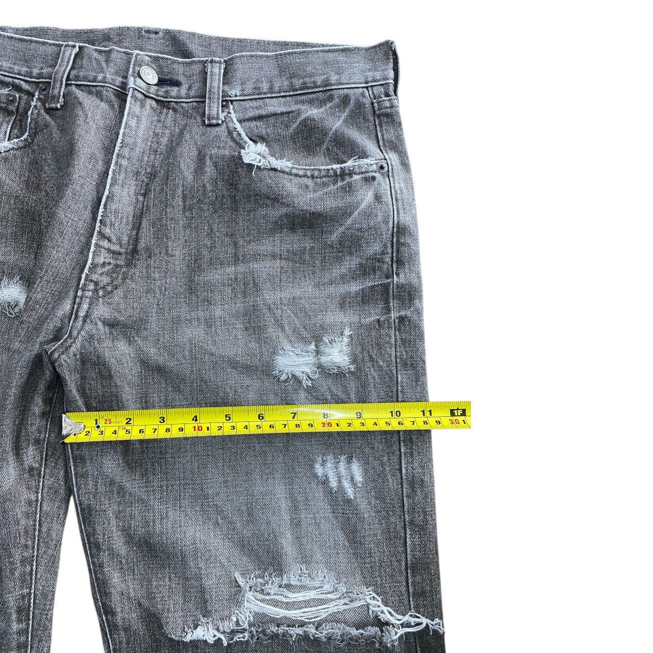 Japanese Brand Japanese Brand Faded Wash Distressed Style Loose Jeans Size US 33 - 6 Thumbnail