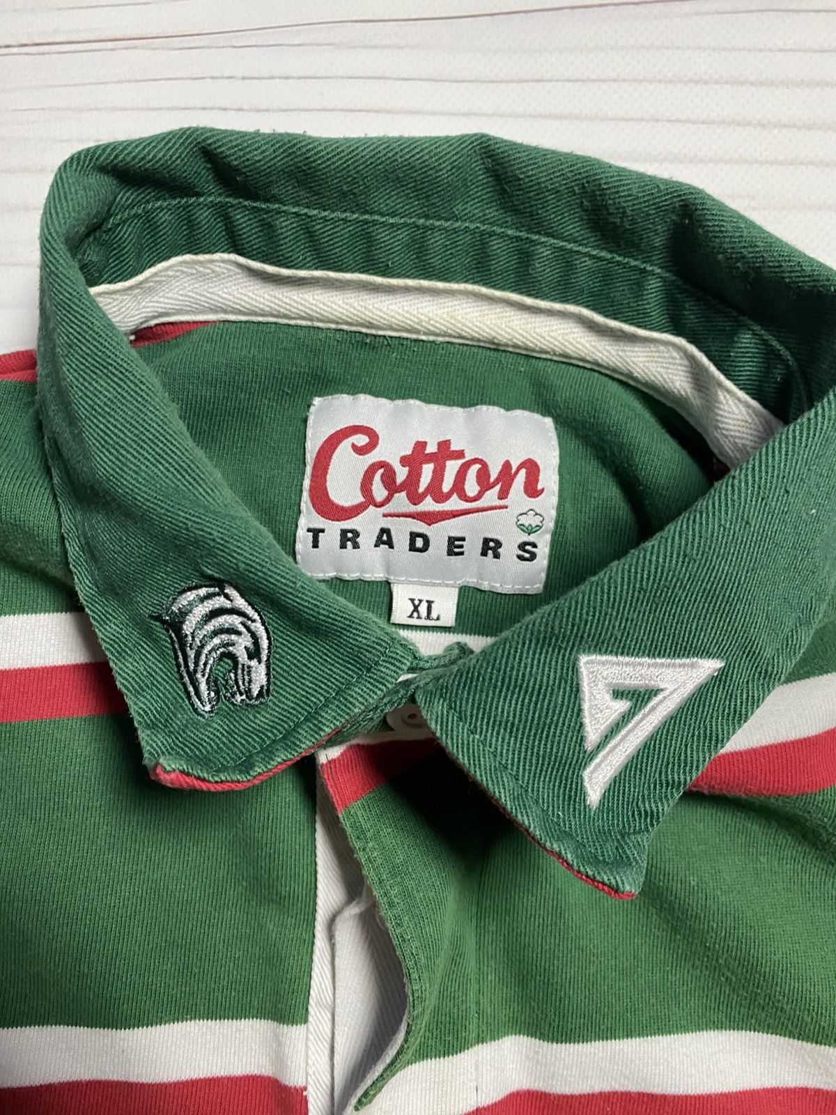 Cotton Traders Vintage Leicester Tiger 2005-07 home longsleeve t shirt Size US XL / EU 56 / 4 - 3 Thumbnail