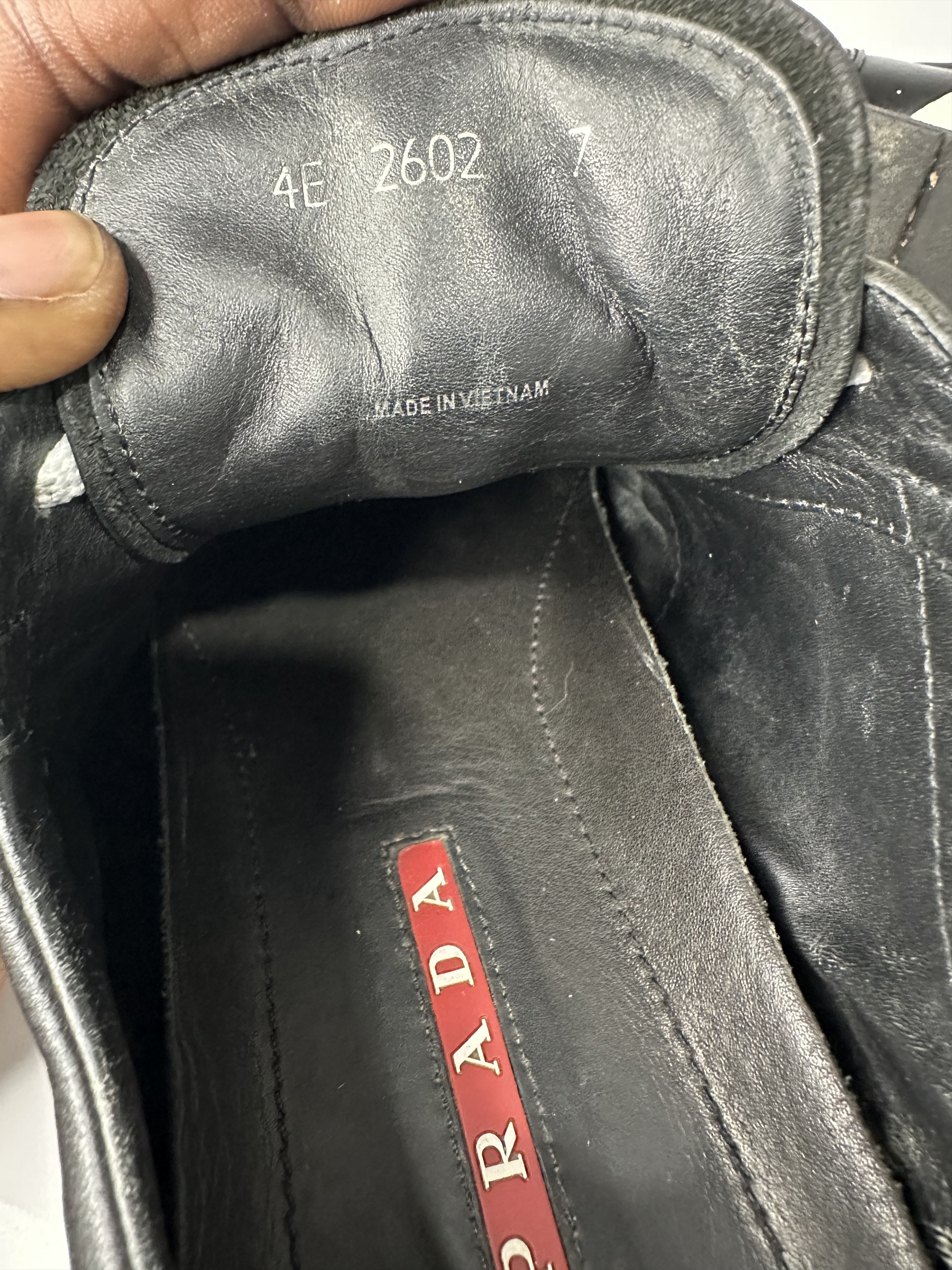 Prada Prada Two Tone Leather Low Top Sneakers. Size US 7 / EU 40 - 10 Thumbnail