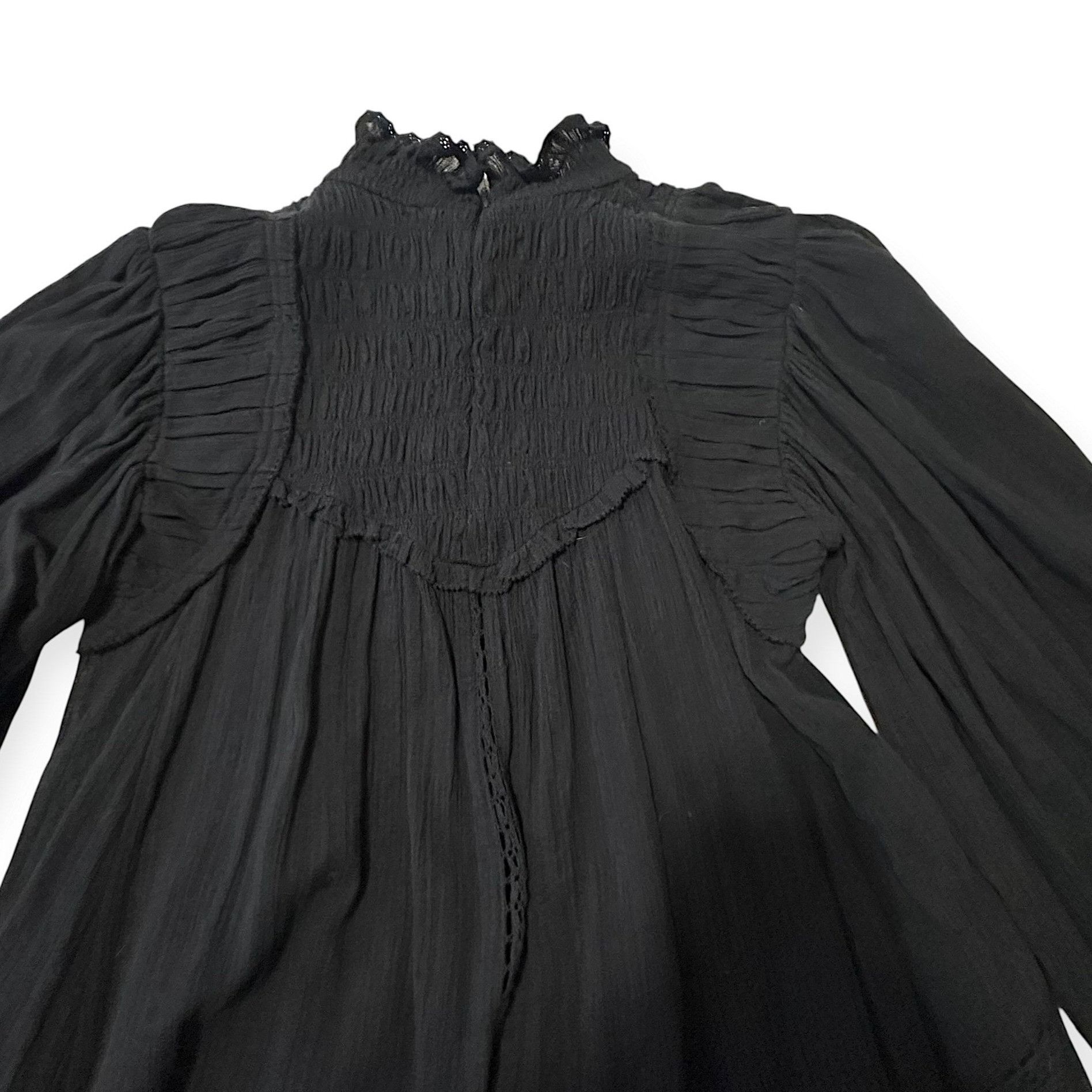 Isabel Marant Etoile ISABEL MARANT ÉTOILE Isma Black Mini Dress, Size FR36/S, NW Size XS / US 0-2 / IT 36-38 - 9 Thumbnail
