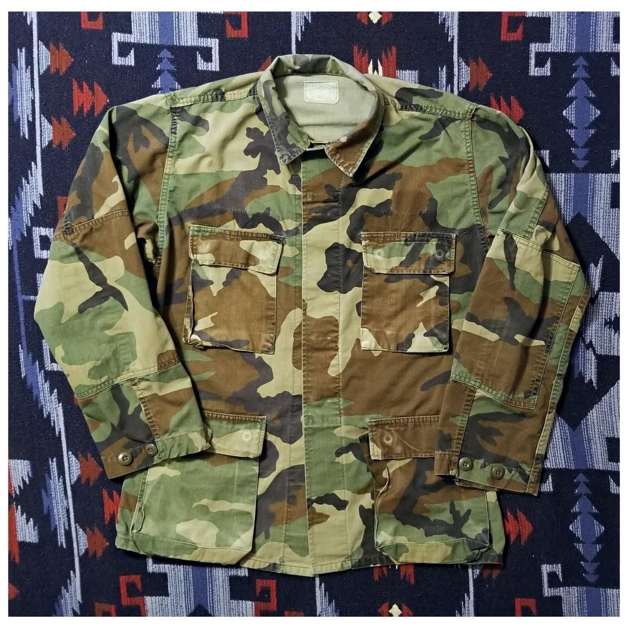 Vintage VTG 80's WOODLAND CAMO MILITARY JACKET-SIZE MEDIUM Size US M / EU 48-50 / 2 - 2 Thumbnail