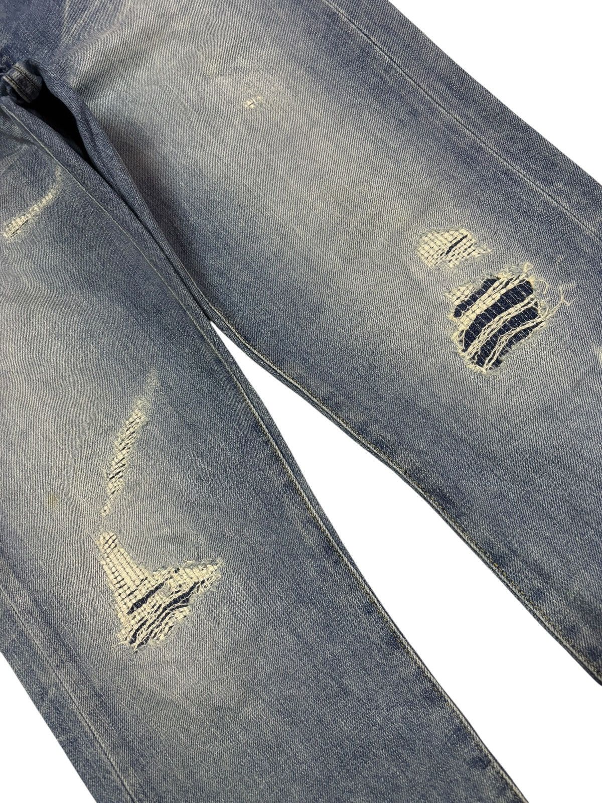 Japan Blue Vtg JBJ Japan Blue Jeans Sunset Distressed Blue Wash Jeans Size US 32 / EU 48 - 3 Thumbnail