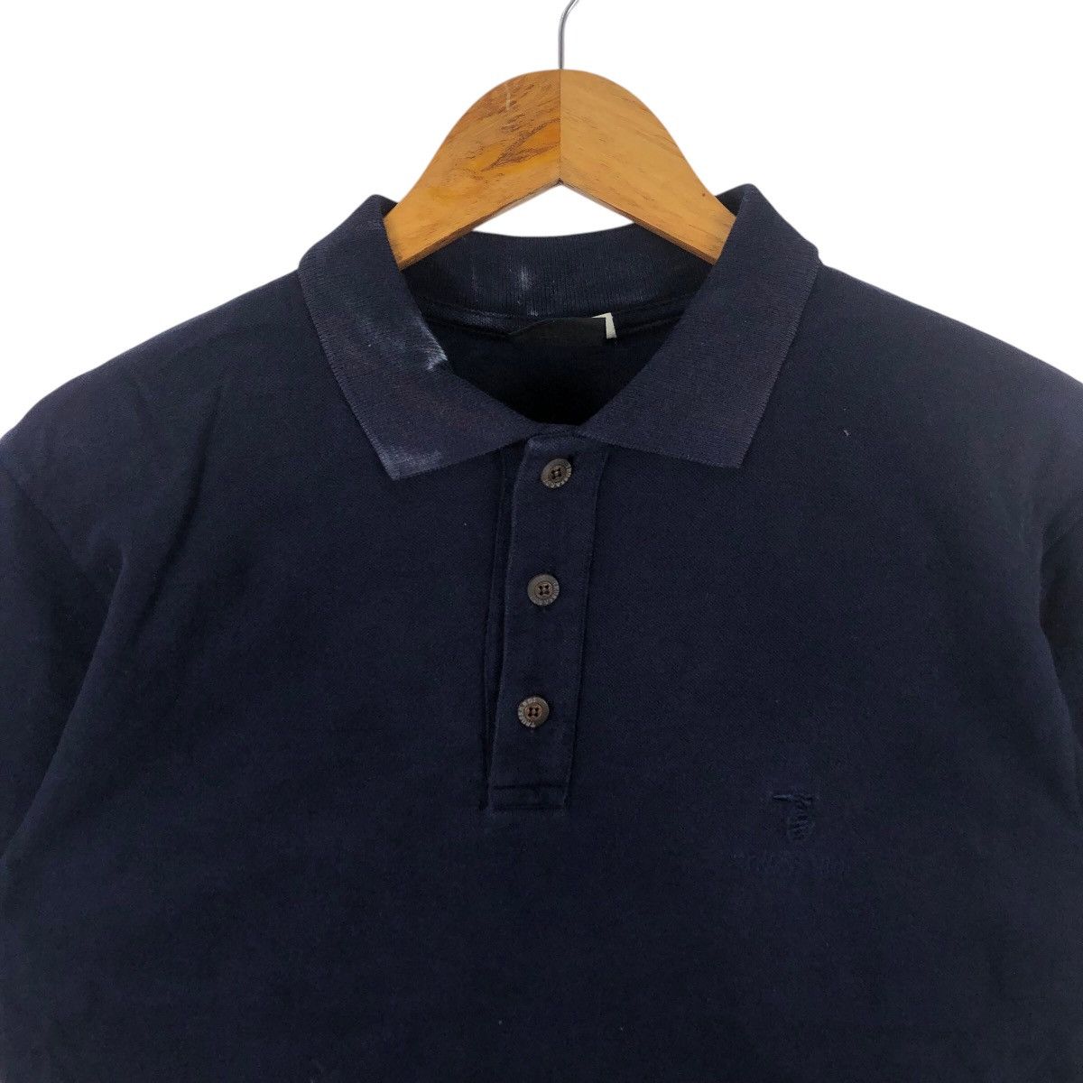 Trussardi Vintage TRUSSARDI Made In Italy Minimalist Design Polo Tee Size US M / EU 48-50 / 2 - 2 Thumbnail
