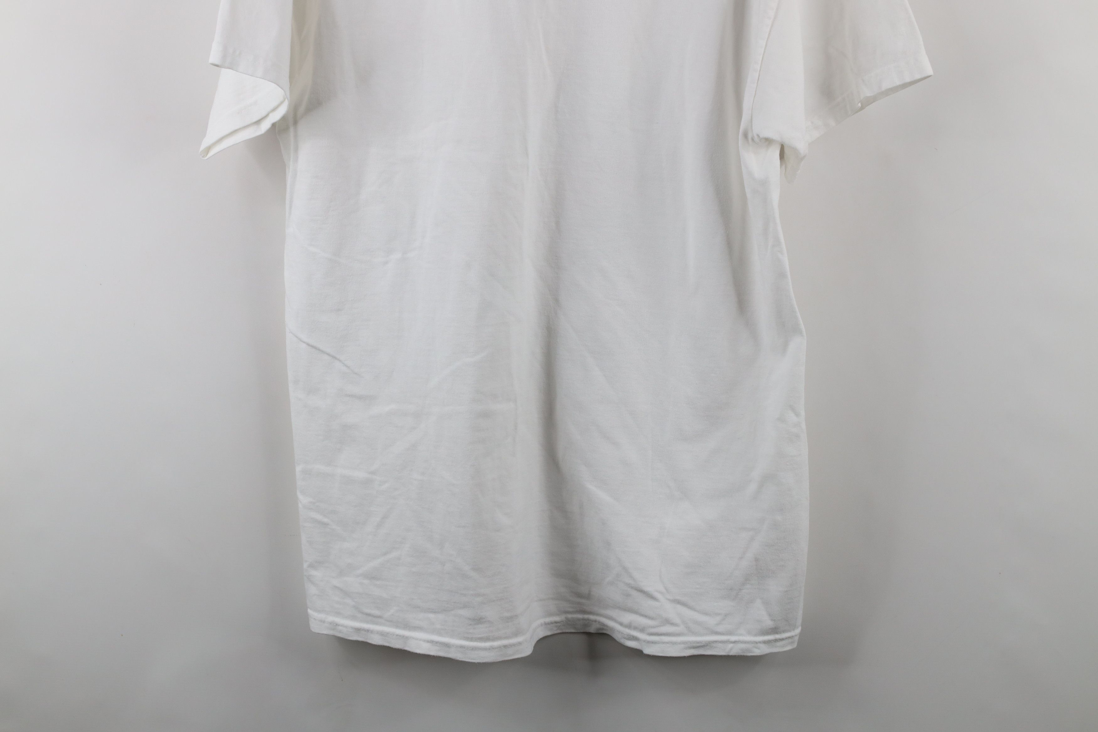 Vintage Vintage 90s Streetwear Heavyweight T-Shirt White Cotton Size US L / EU 52-54 / 3 - 11 Thumbnail