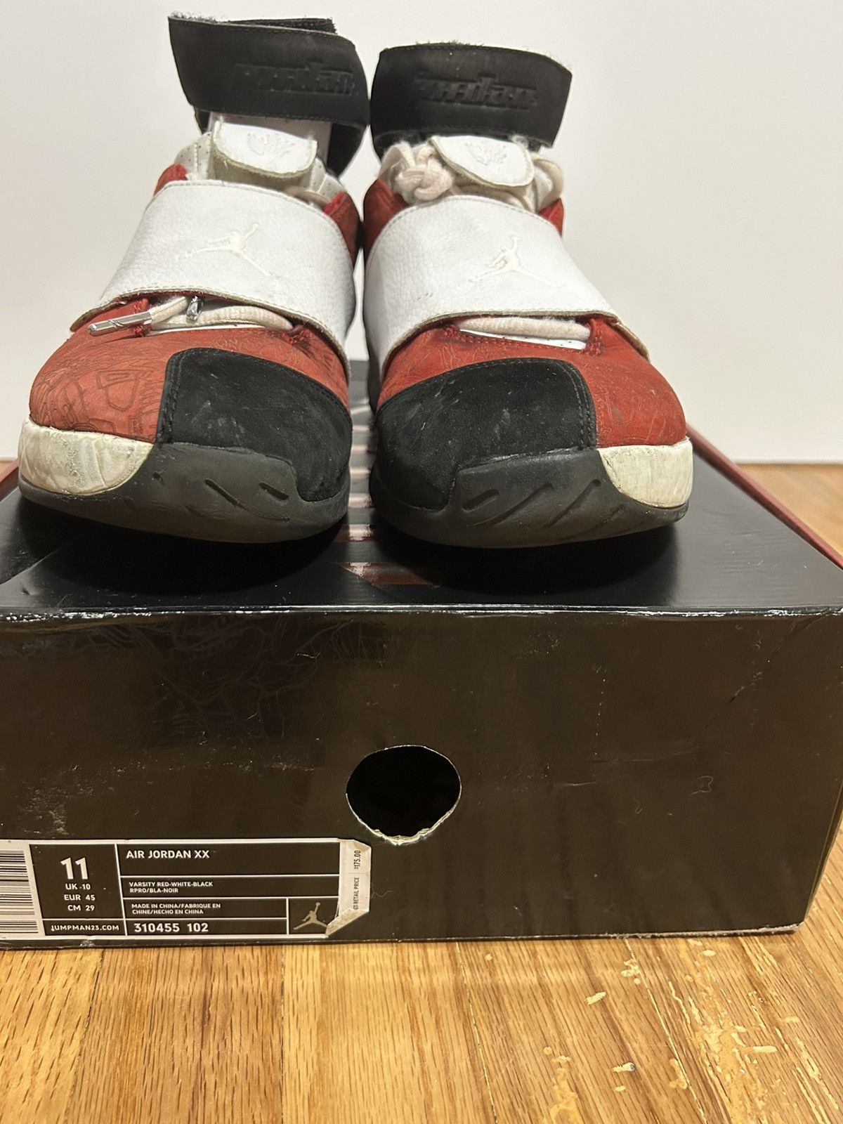 Nike Air Jordan 20 OG Midwest 2005 Red White Black Size 11 Size US 11 / EU 44 - 5 Thumbnail