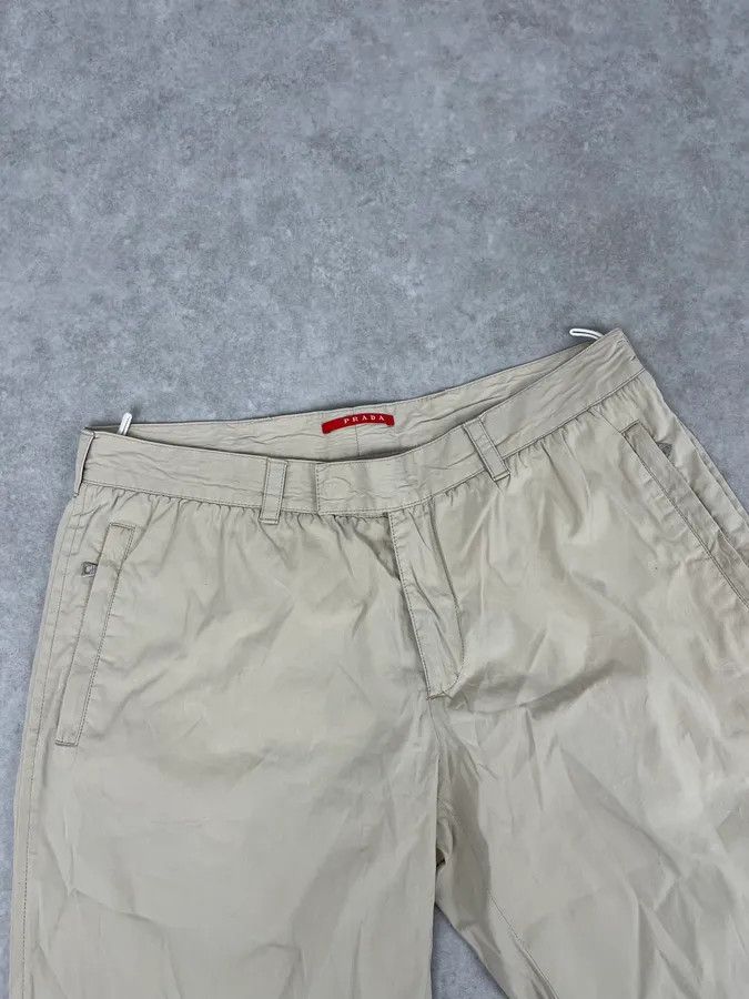 Prada SS2007 Prada Beige Nylon Zip-Ankle Technical Cargo Pants Size US 32 / EU 48 - 6 Thumbnail