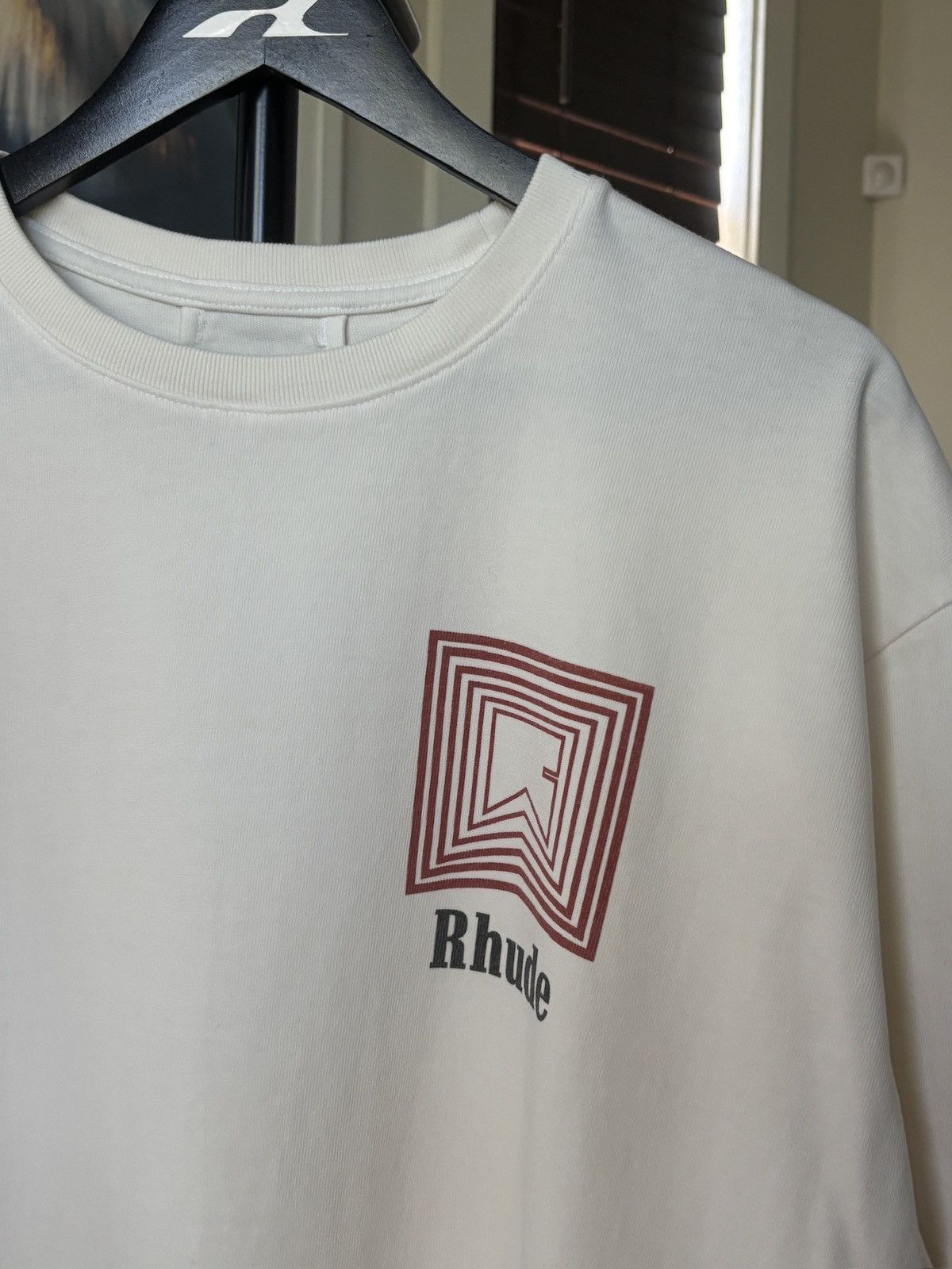 Rhude RHUDE RED REPEAT CHEVRON LOGO TEE Size US L / EU 52-54 / 3 - 3 Thumbnail