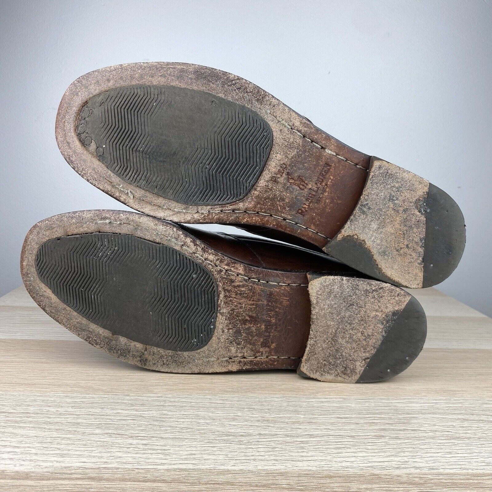 Polo Ralph Lauren Vintage Polo Ralph Lauren Stadium Crest Penny Loafers 11.5D Size US 11.5 / EU 44-45 - 6 Thumbnail