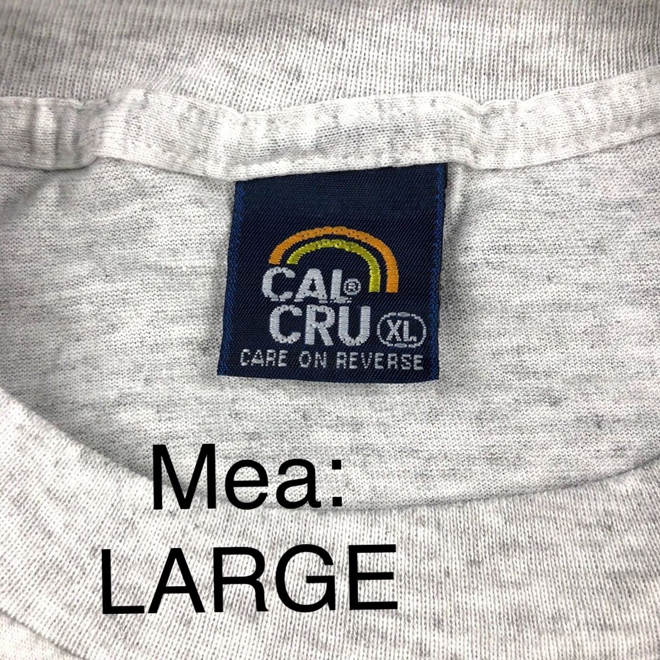 Vintage VINTAGE Cal Cru T-Shirt Road Kill Cafe Graphic Single Stitch Gray Large Unisex Adults Crew Neck 90s 80s Inspired Size US L / EU 52-54 / 3 - 2 Thumbnail