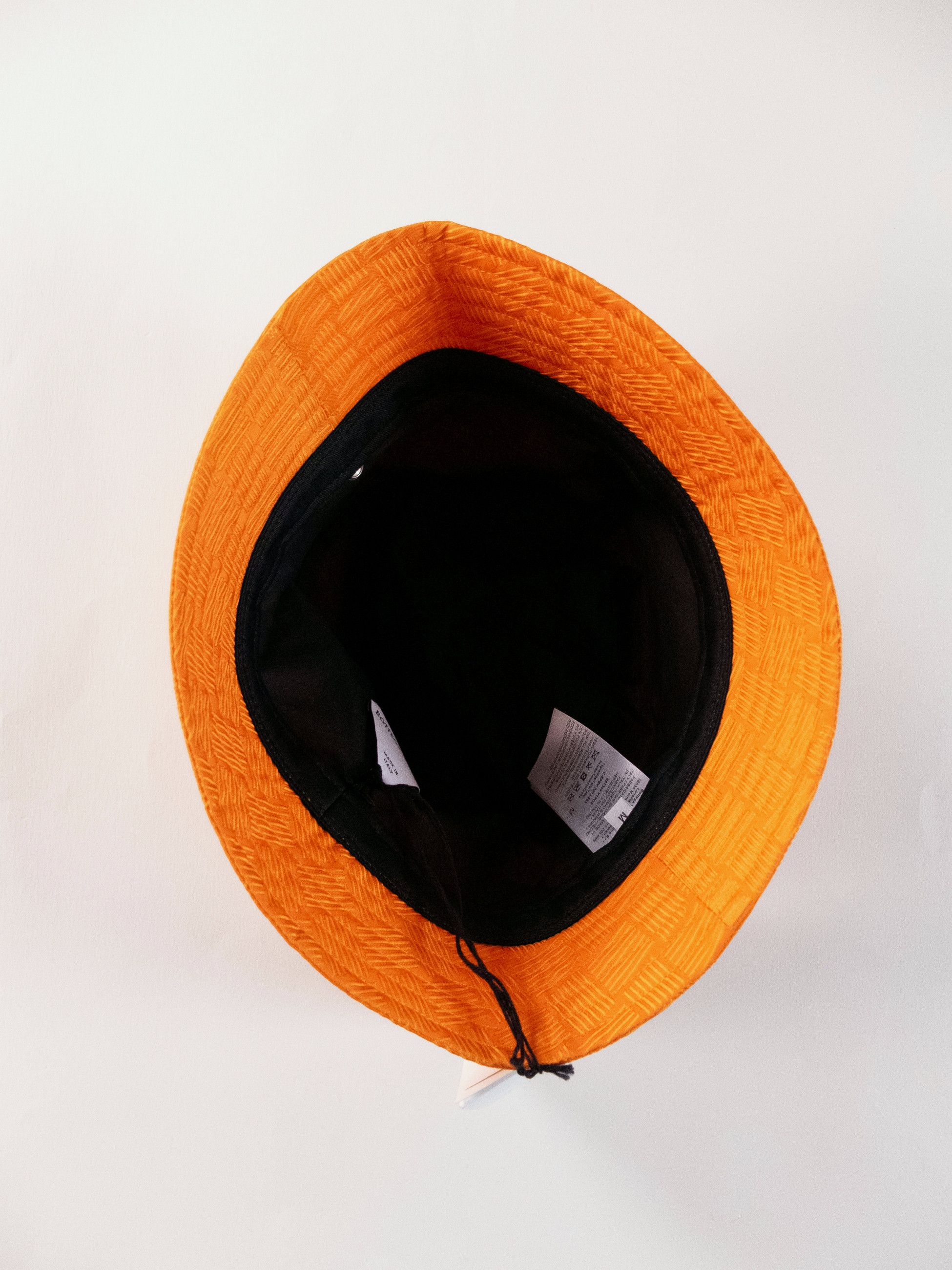 Bottega Veneta BOTTEGA VENETA intrecciato pattern orange bucket hat Medium Size ONE SIZE - 6 Thumbnail