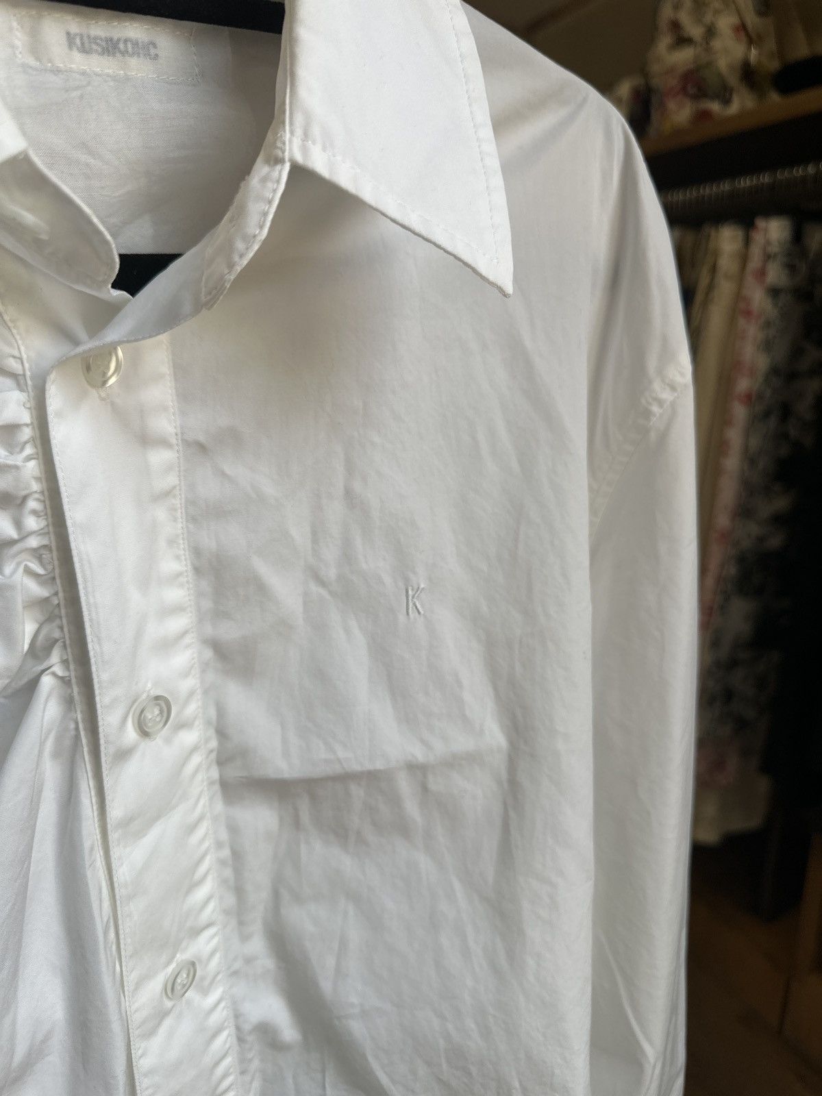 Kusikohc Pleated runched button down Size US S / EU 44-46 / 1 - 6 Thumbnail