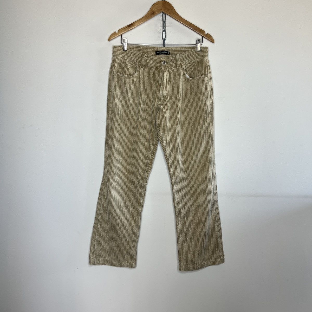 Designer × Dolce & Gabbana × Vintage Vintage Dolce & Gabbana Made in Italy Corduroy Pants Trouser Size US 32 / EU 48 - 1 Thumbnail