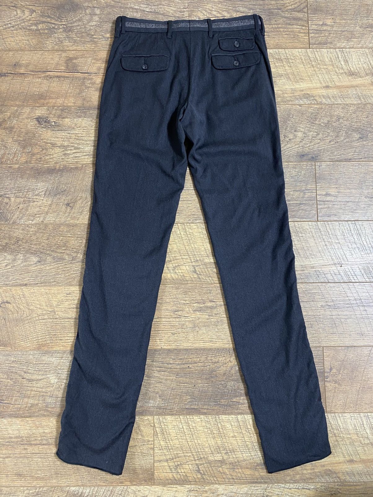 Dolce & Gabbana D&G Dolce & Gabbana Wool Herringbone Trim Trousers IT 46 Size US 30 / EU 46 - 5 Thumbnail