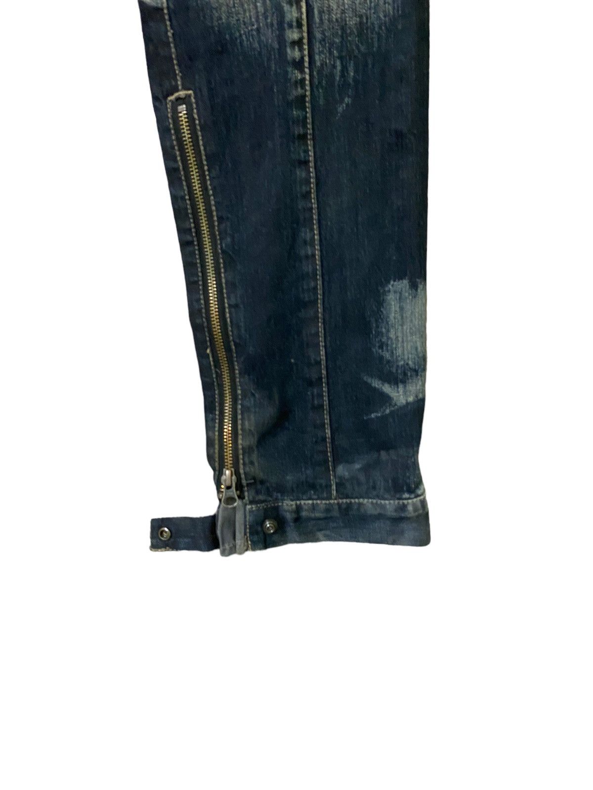 Japanese Brand Vintage PPFM Multi Zipper Hybrid Bondage Denim Pants Size US 33 - 15 Thumbnail