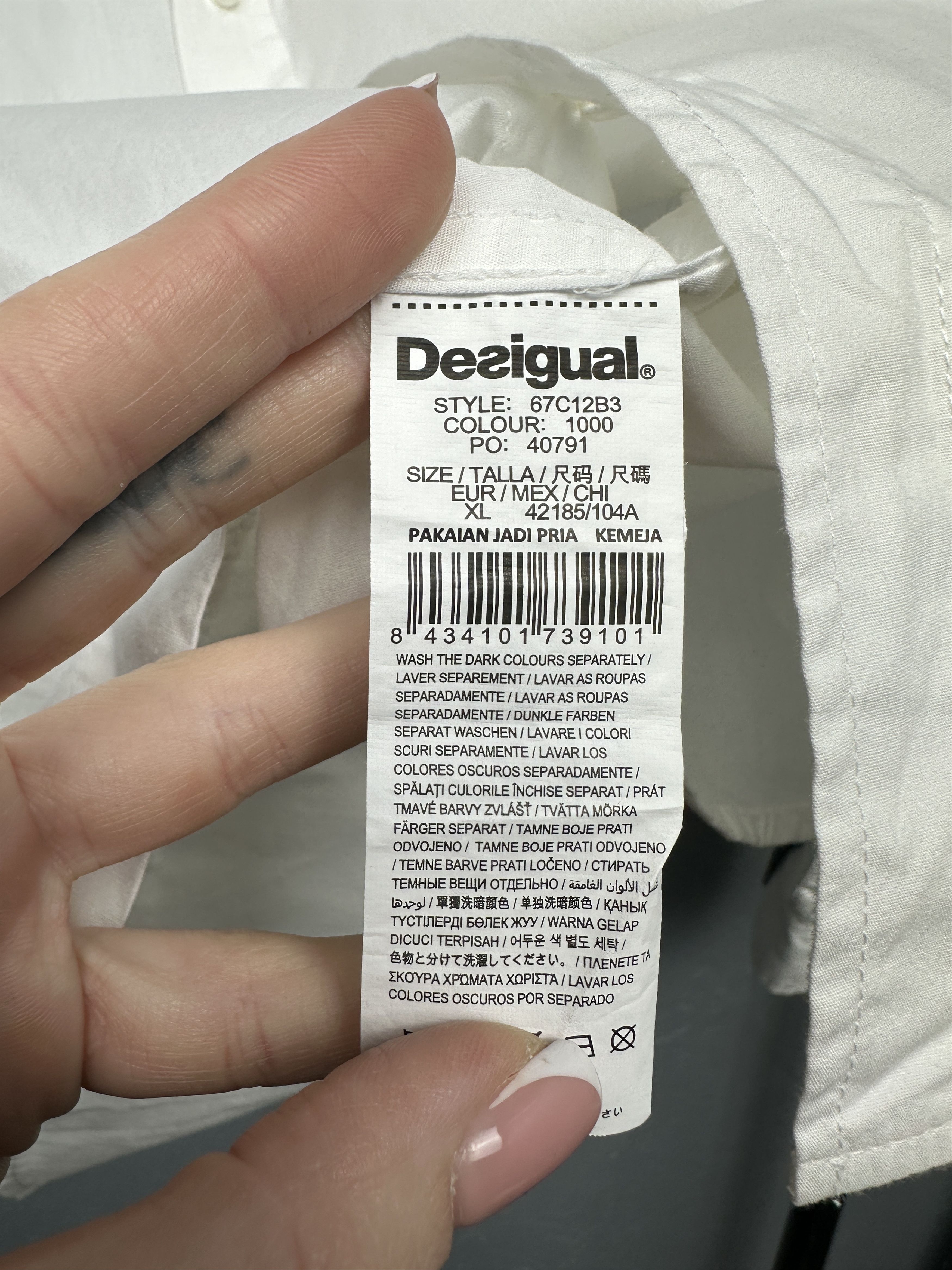 Desigual Desigual Mens Long Sleeve Shirt Size US XL / EU 56 / 4 - 7 Thumbnail