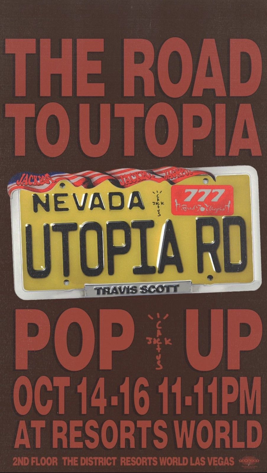 Travis Scott Travis Scott Road to UTOPIA Las Vegas Crewneck XXL Size US XXL / EU 58 / 5 - 8 Thumbnail